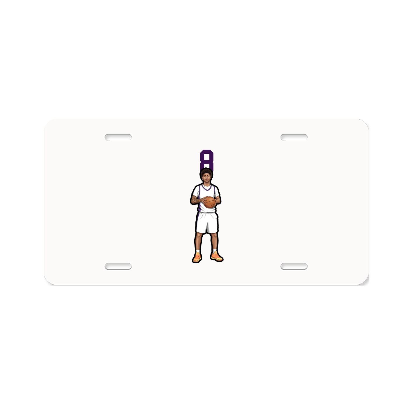 License Plate — Number Top in Classic