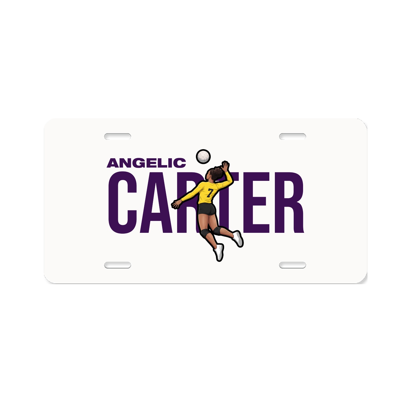 License Plate — Player Name in Classic