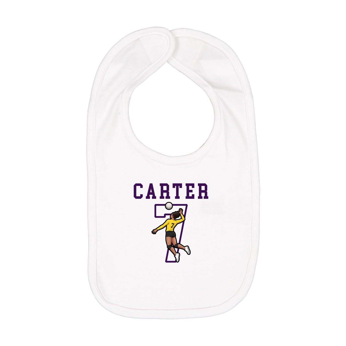 Infant Bib — Shirsey in White