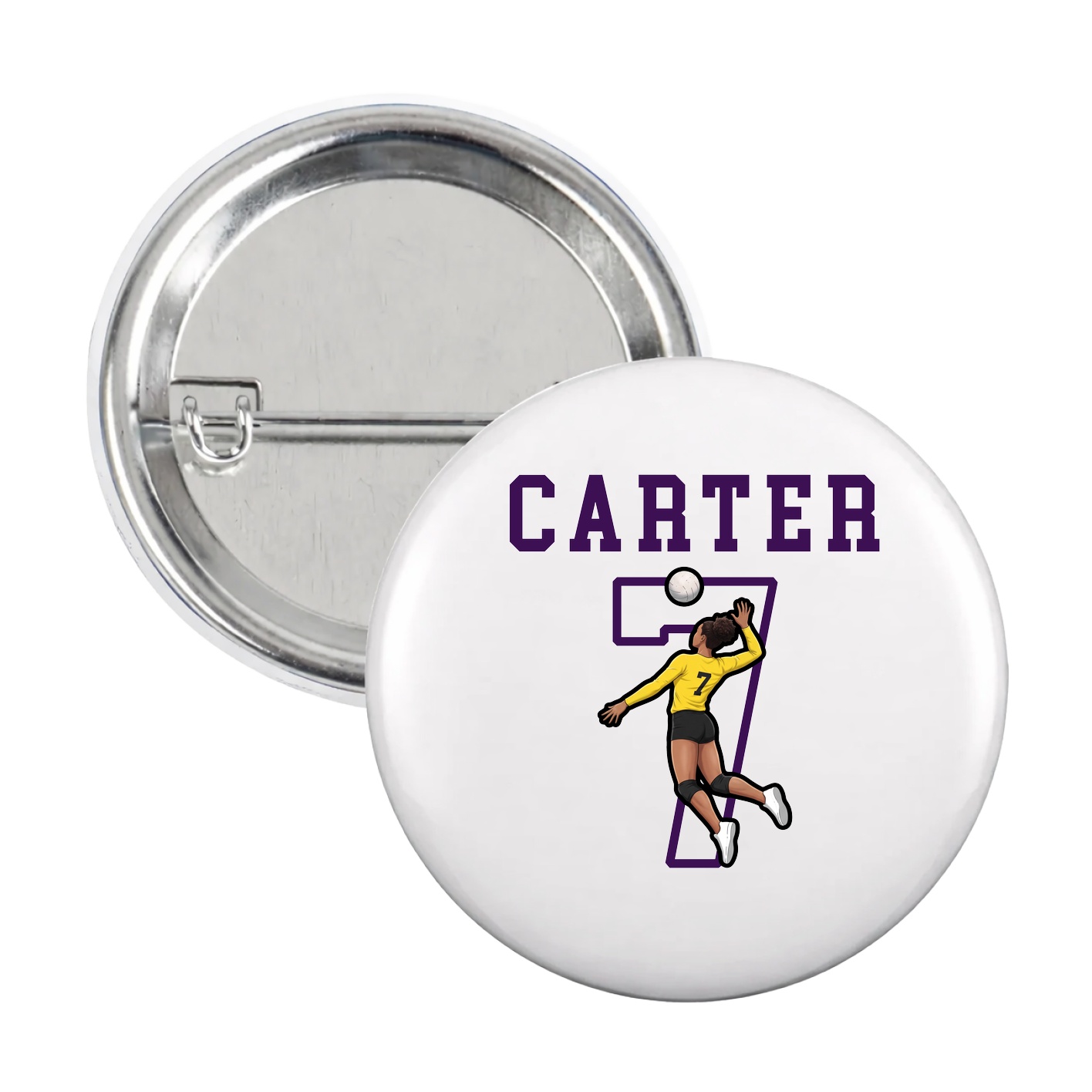 Game Day Button — Shirsey in White