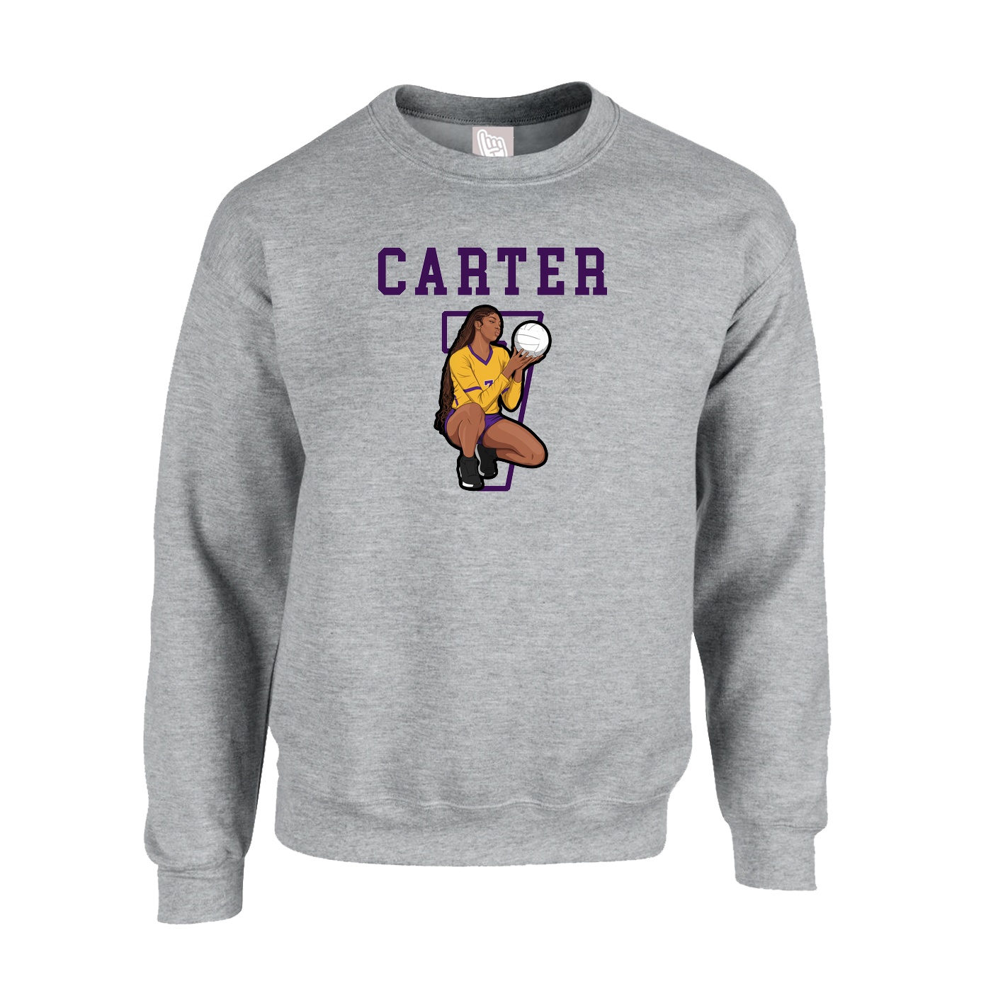 Fleece Crew — Shirsey in Grey