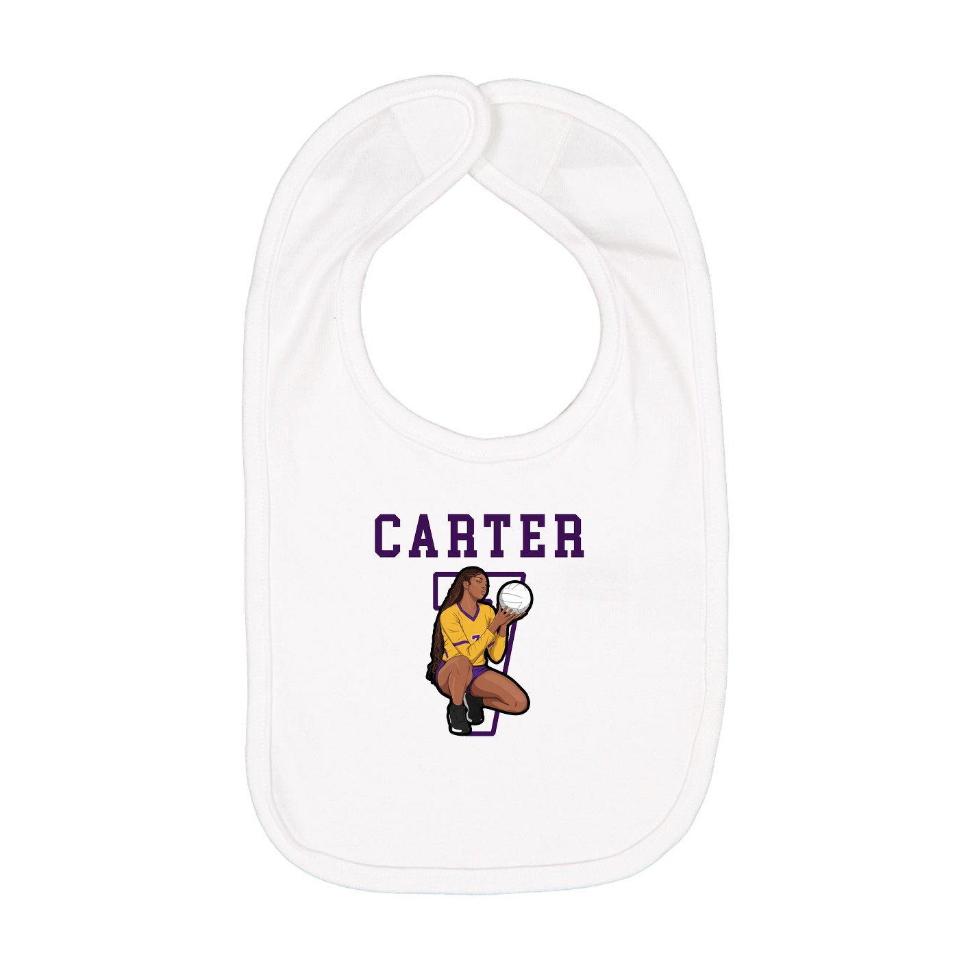 Infant Bib — Shirsey in White