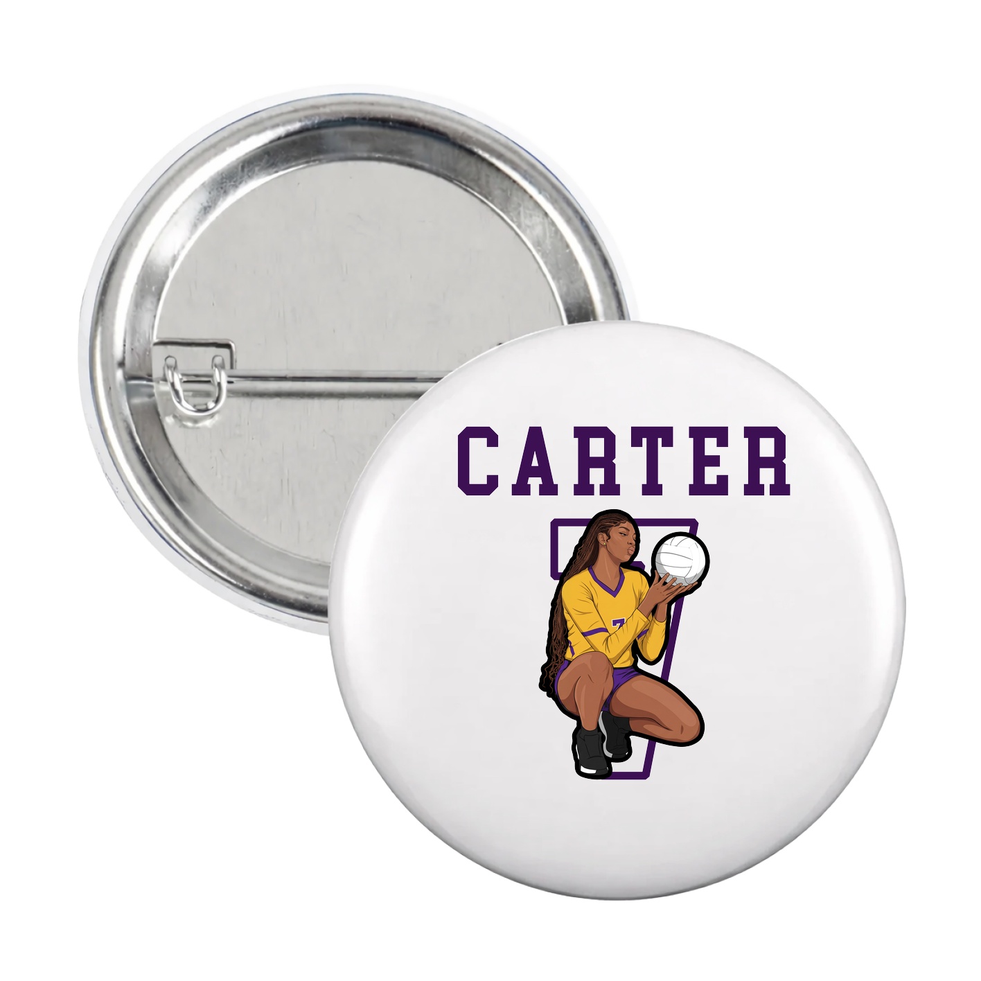 Game Day Button — Shirsey in White