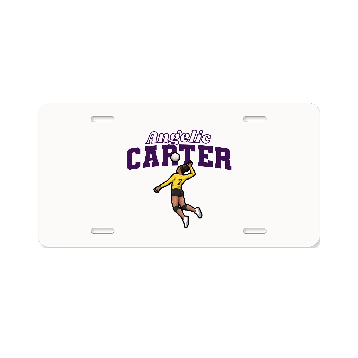 License Plate — Name Arch in Classic