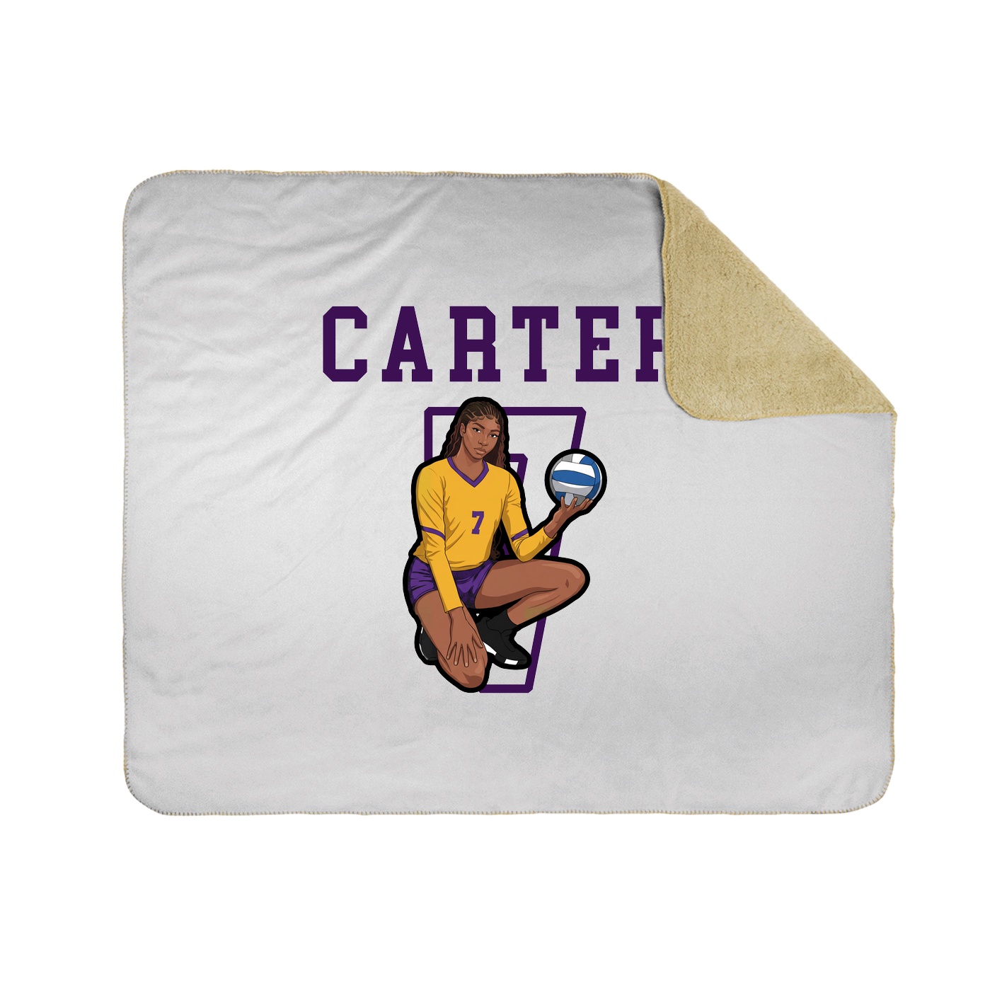 Throw Blanket — Shirsey in White