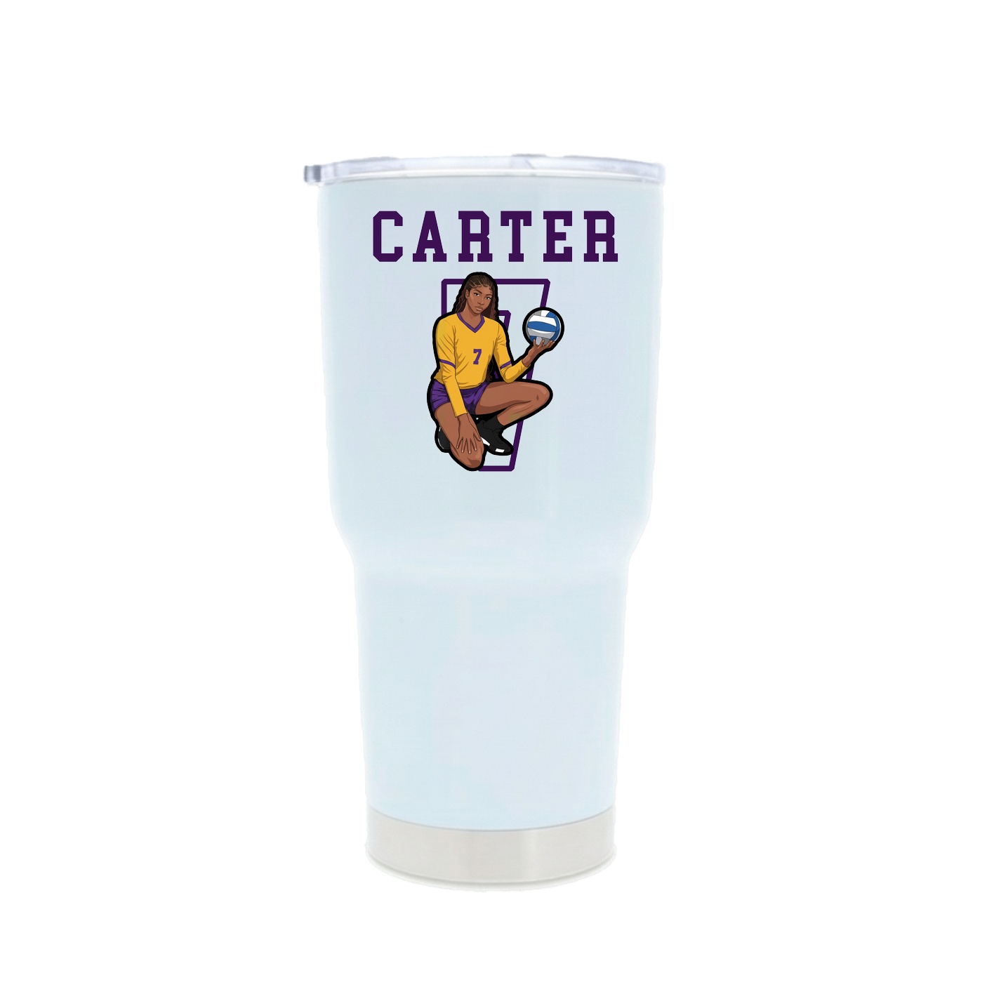 30oz Stainless Steel Tumbler — Shirsey in White