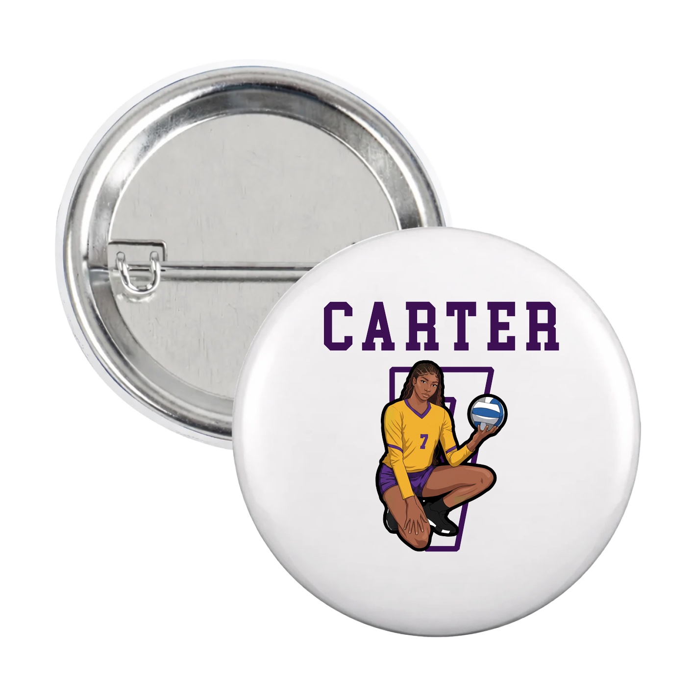 Game Day Button — Shirsey in White