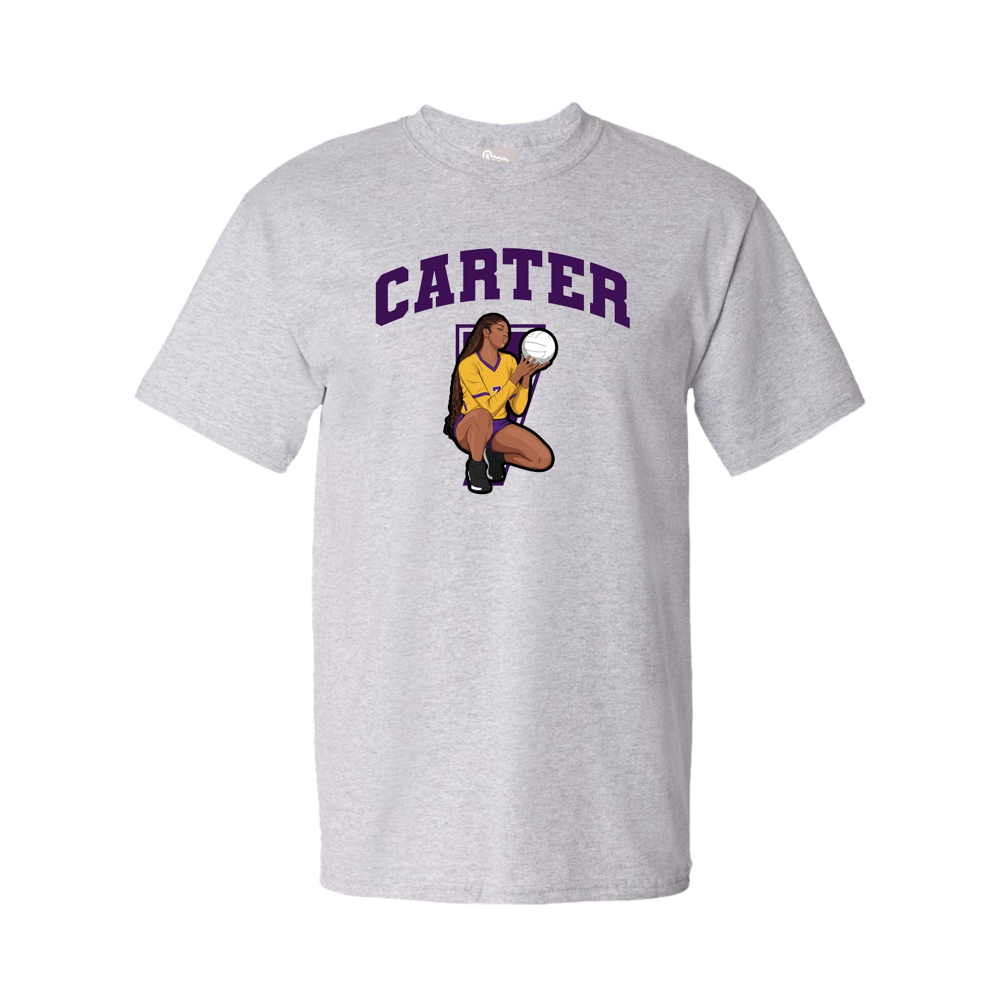 Youth Tee — Number in Grey