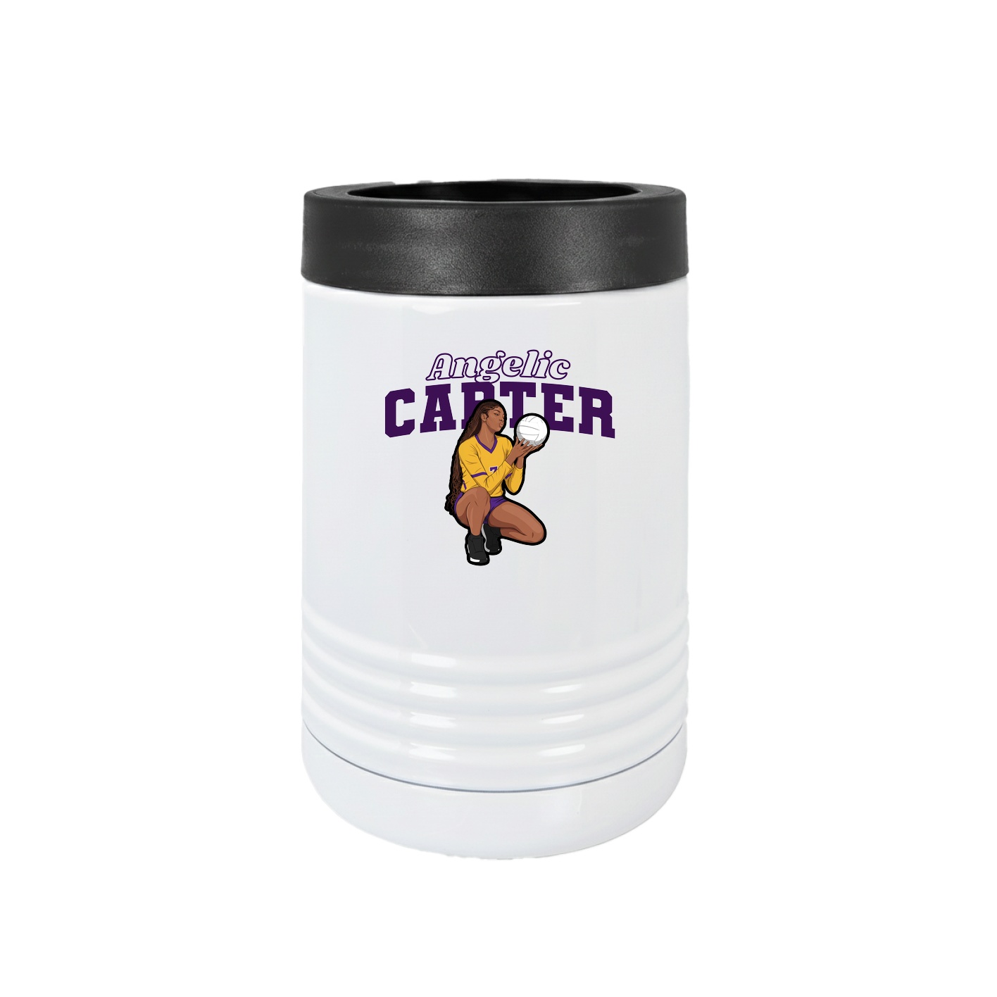 Beverage Holder — Name Arch in White