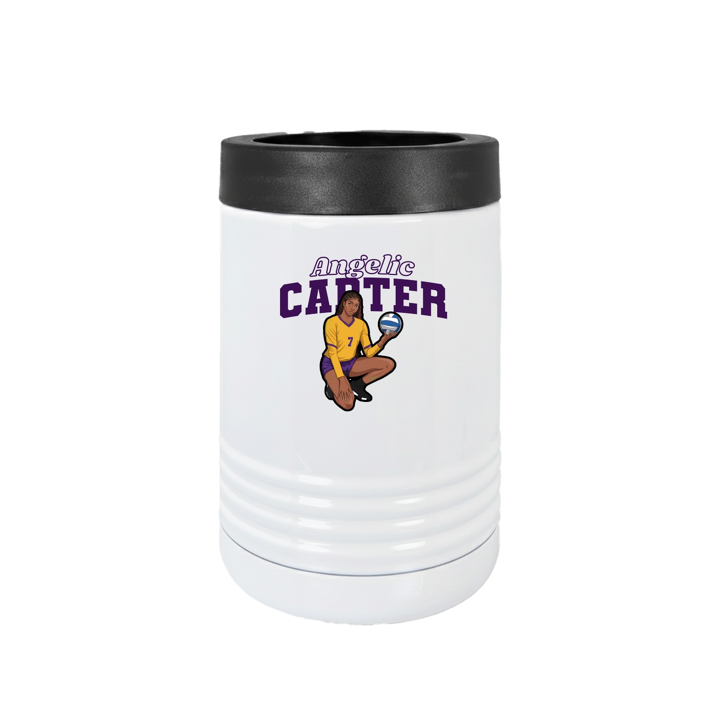 Beverage Holder — Name Arch in White