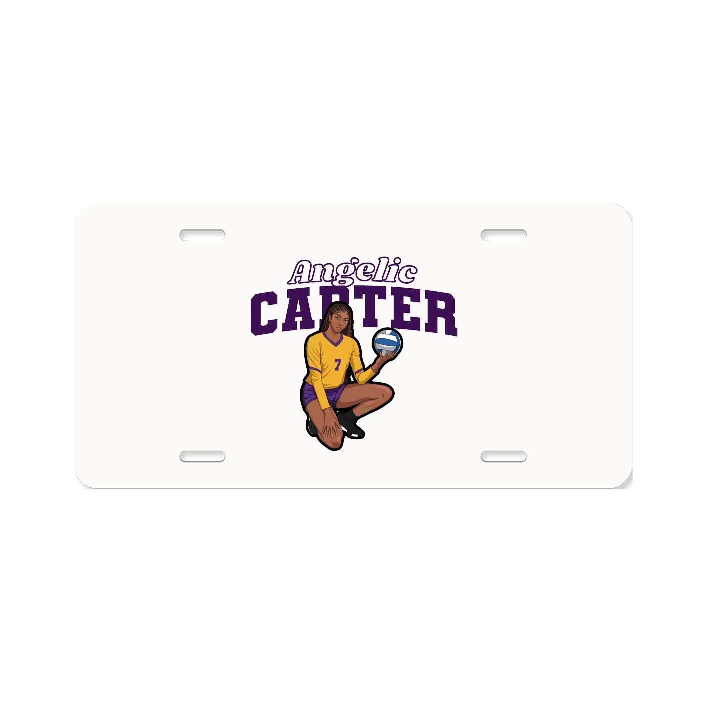 License Plate — Name Arch in Classic