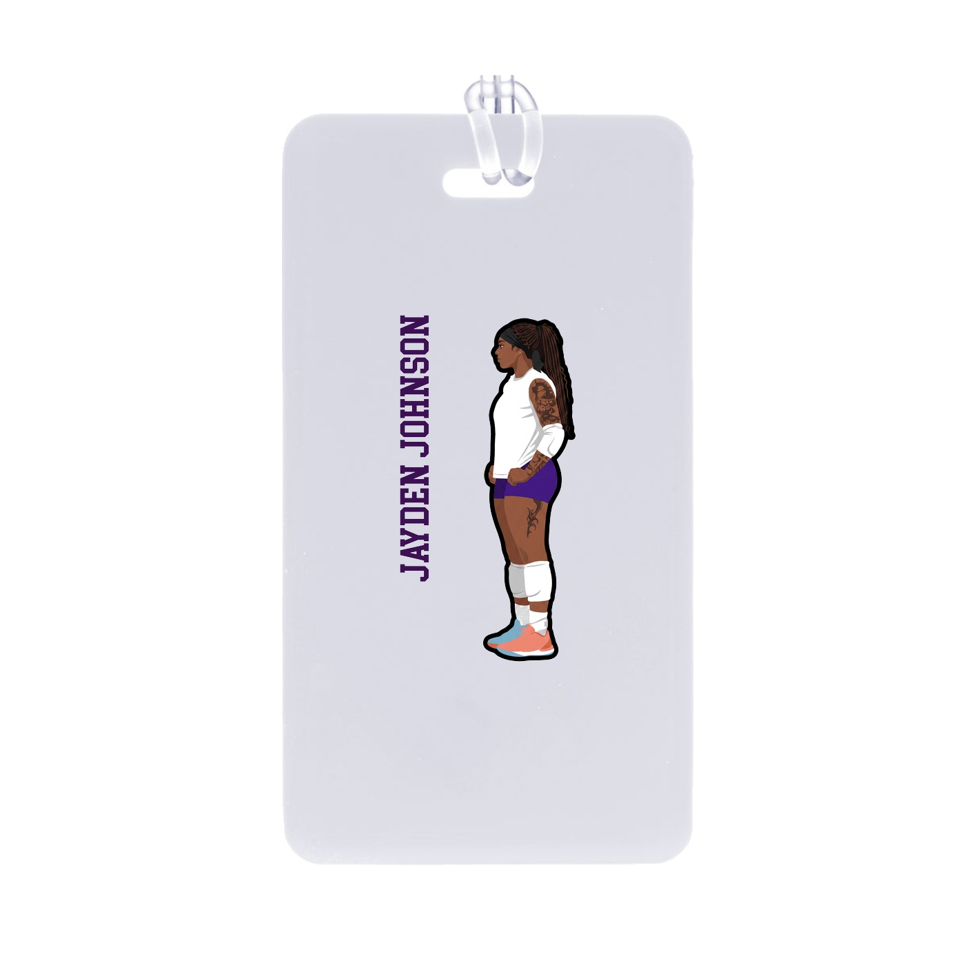 Bag Tag — Name Vertical in Classic