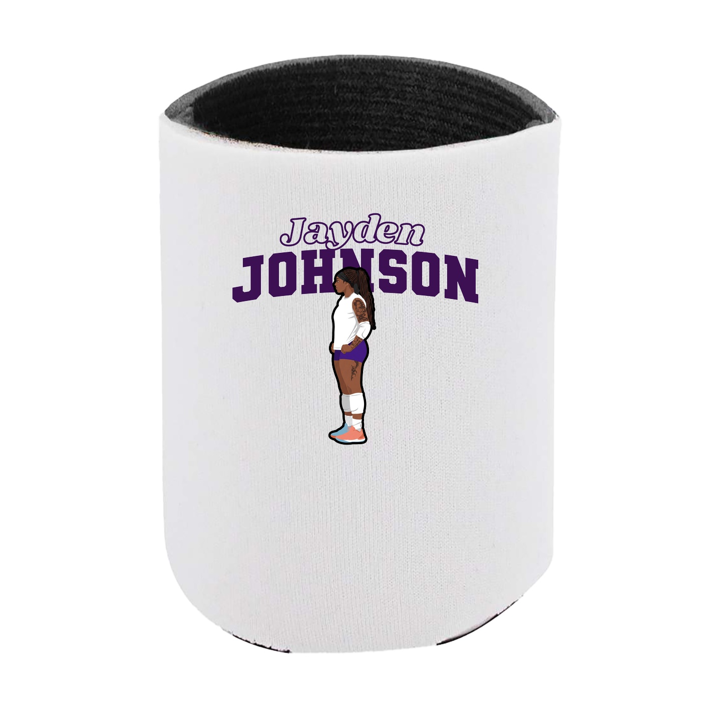 Can Holder — Name Arch in White
