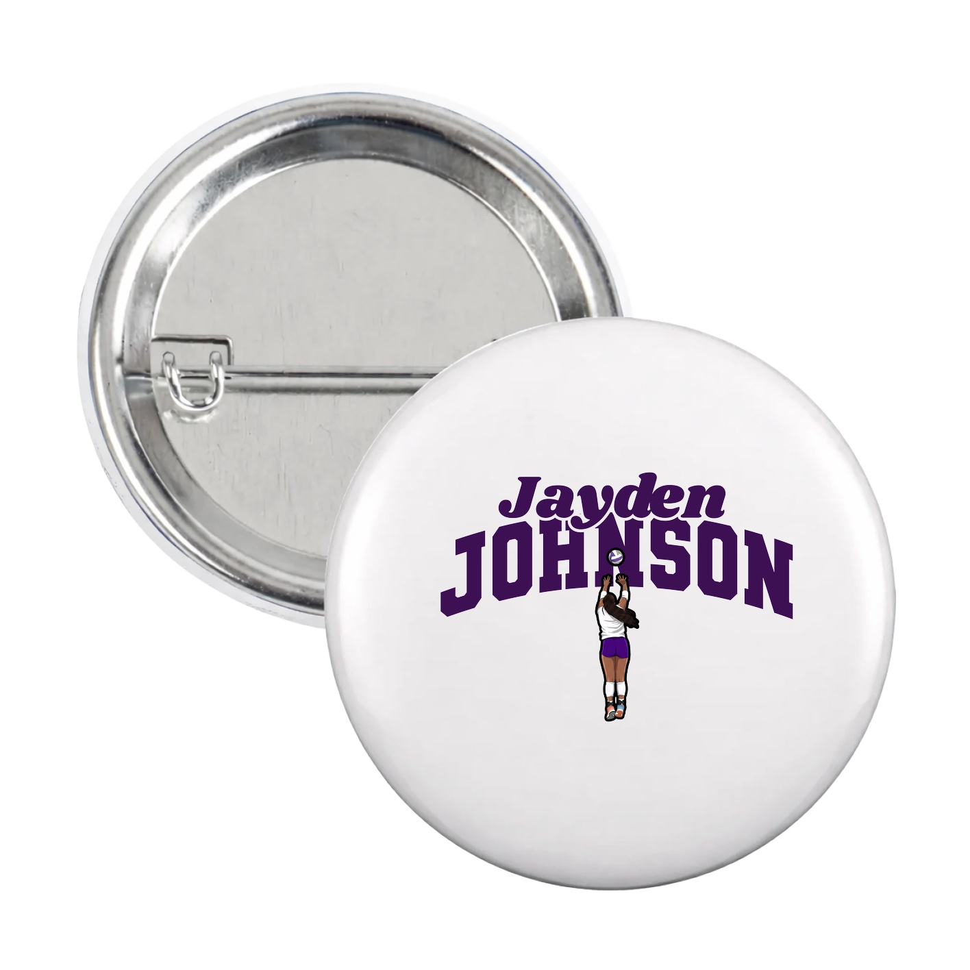 Game Day Button — Signature Arch in White