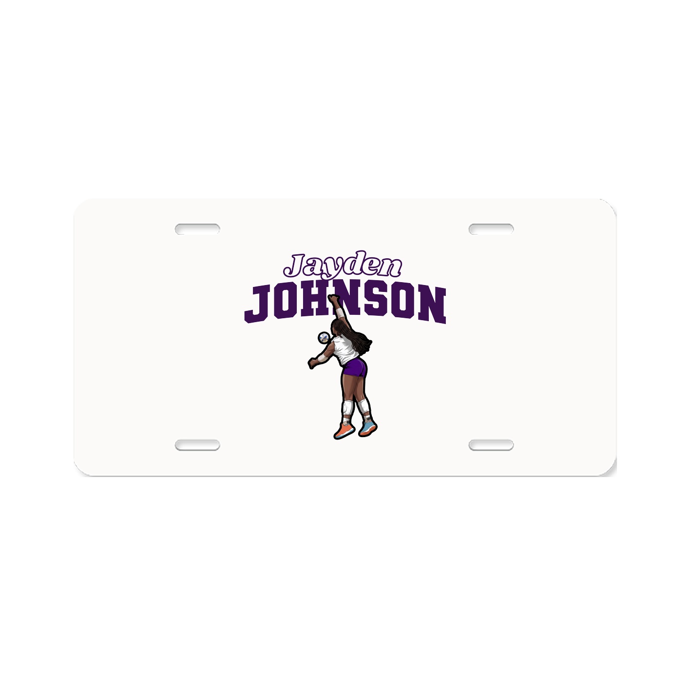 License Plate — Name Arch in Classic