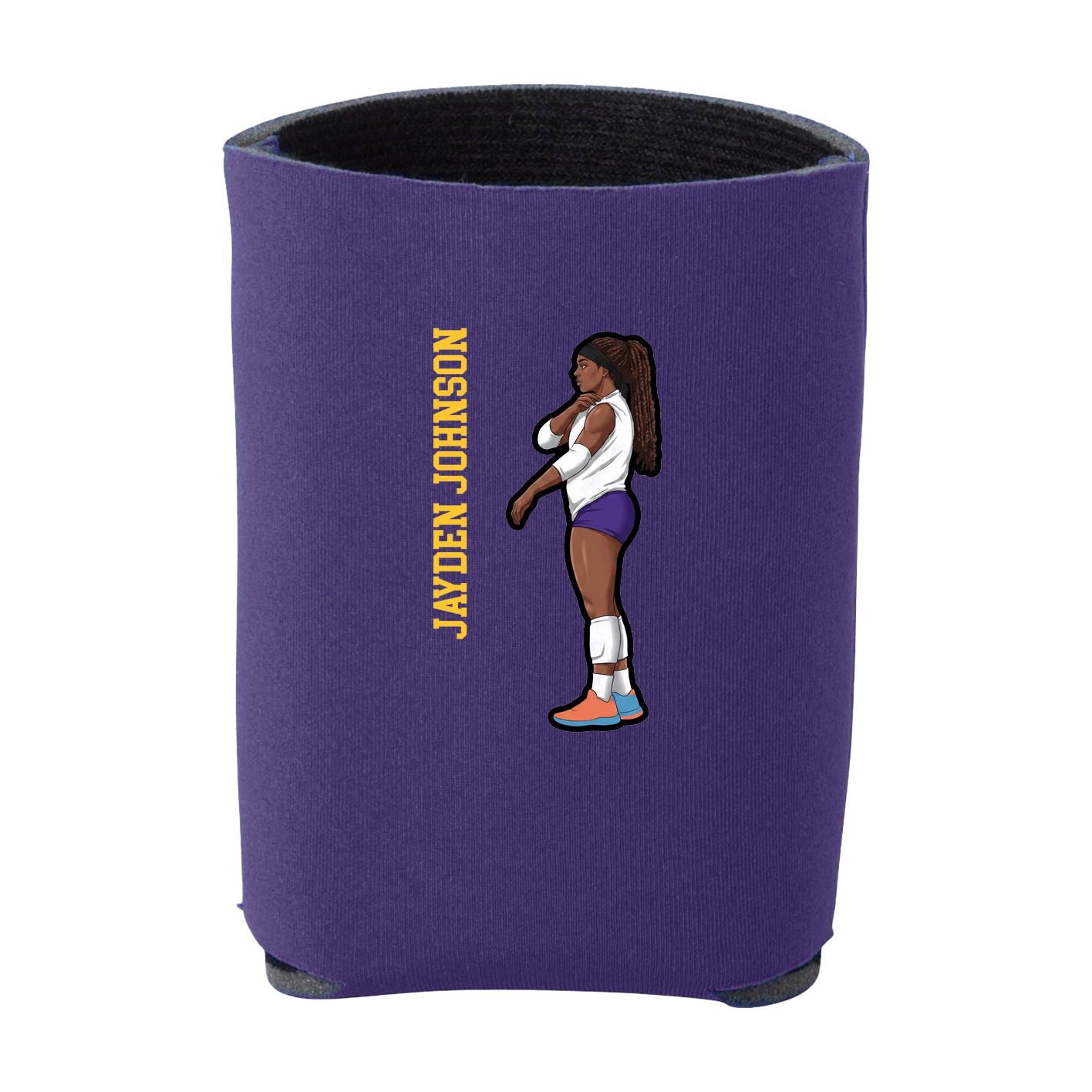 Can Holder — Name Vertical in Purple