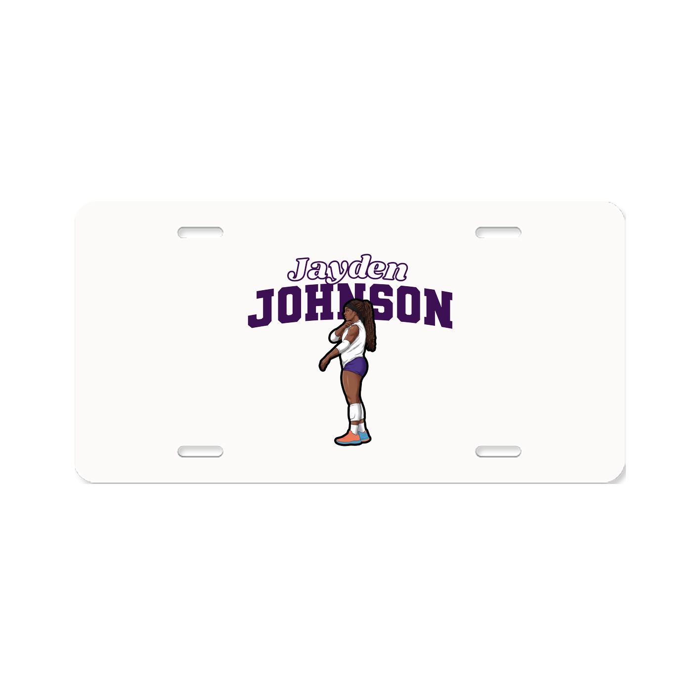 License Plate — Name Arch in Classic