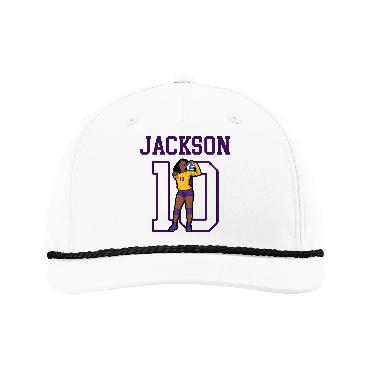 Five-Panel Classic Rope Cap — Shirsey in White