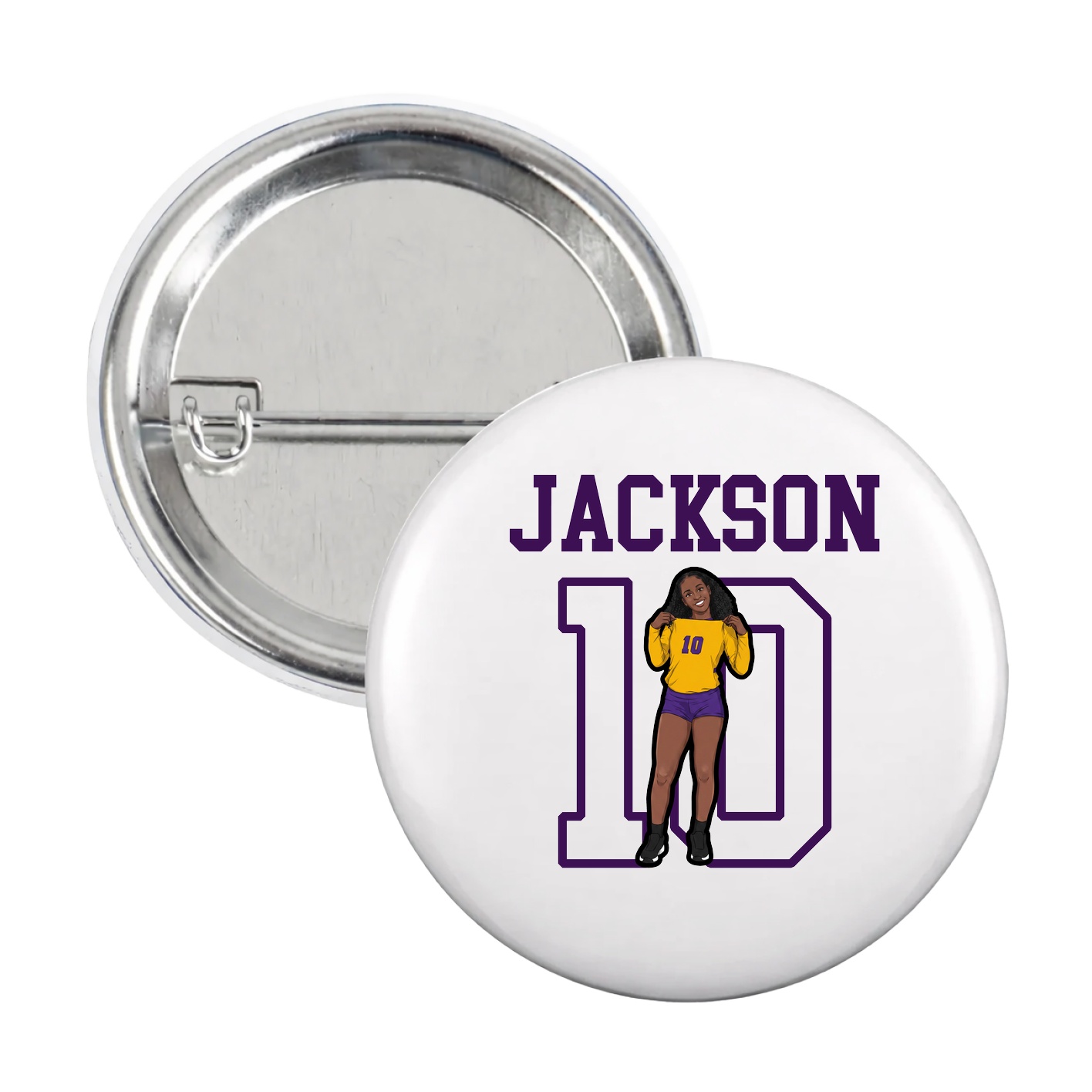 Game Day Button — Shirsey in White
