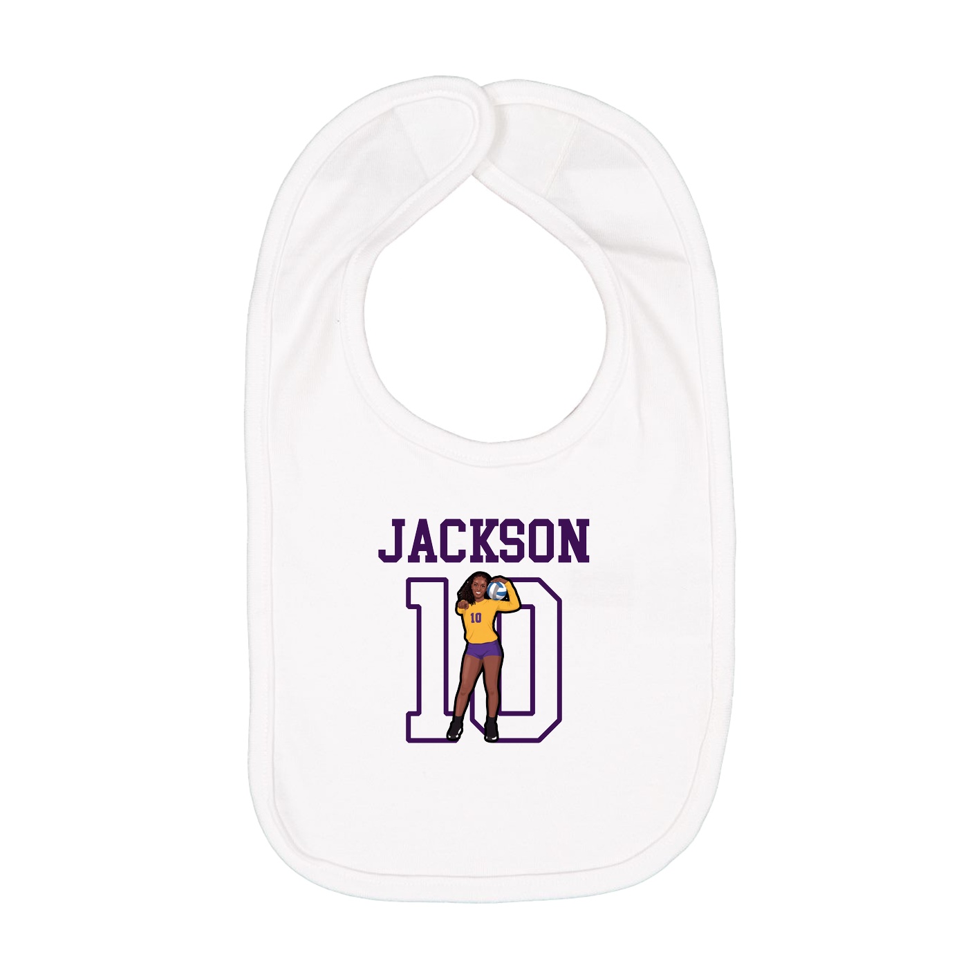 Infant Bib — Shirsey in White