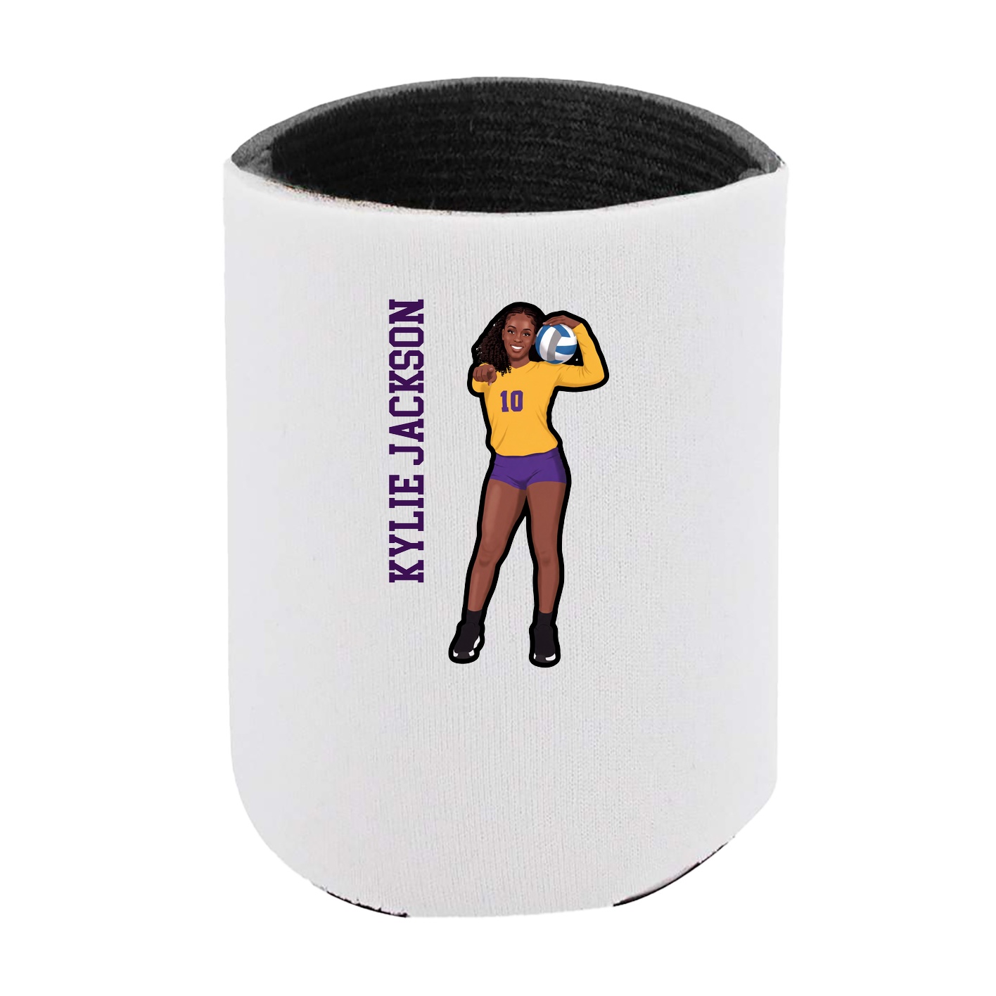 Can Holder — Name Vertical in White