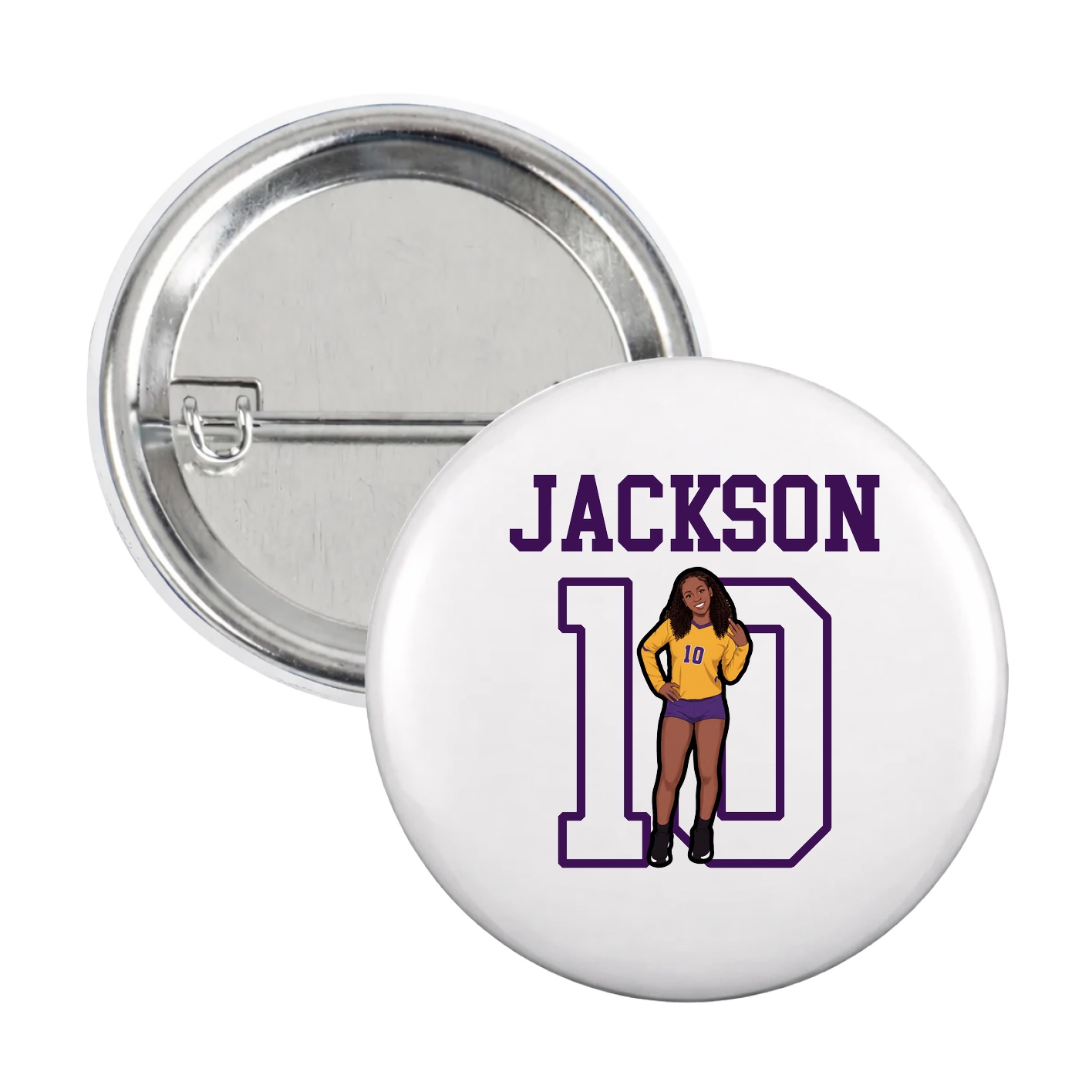Game Day Button — Shirsey in White