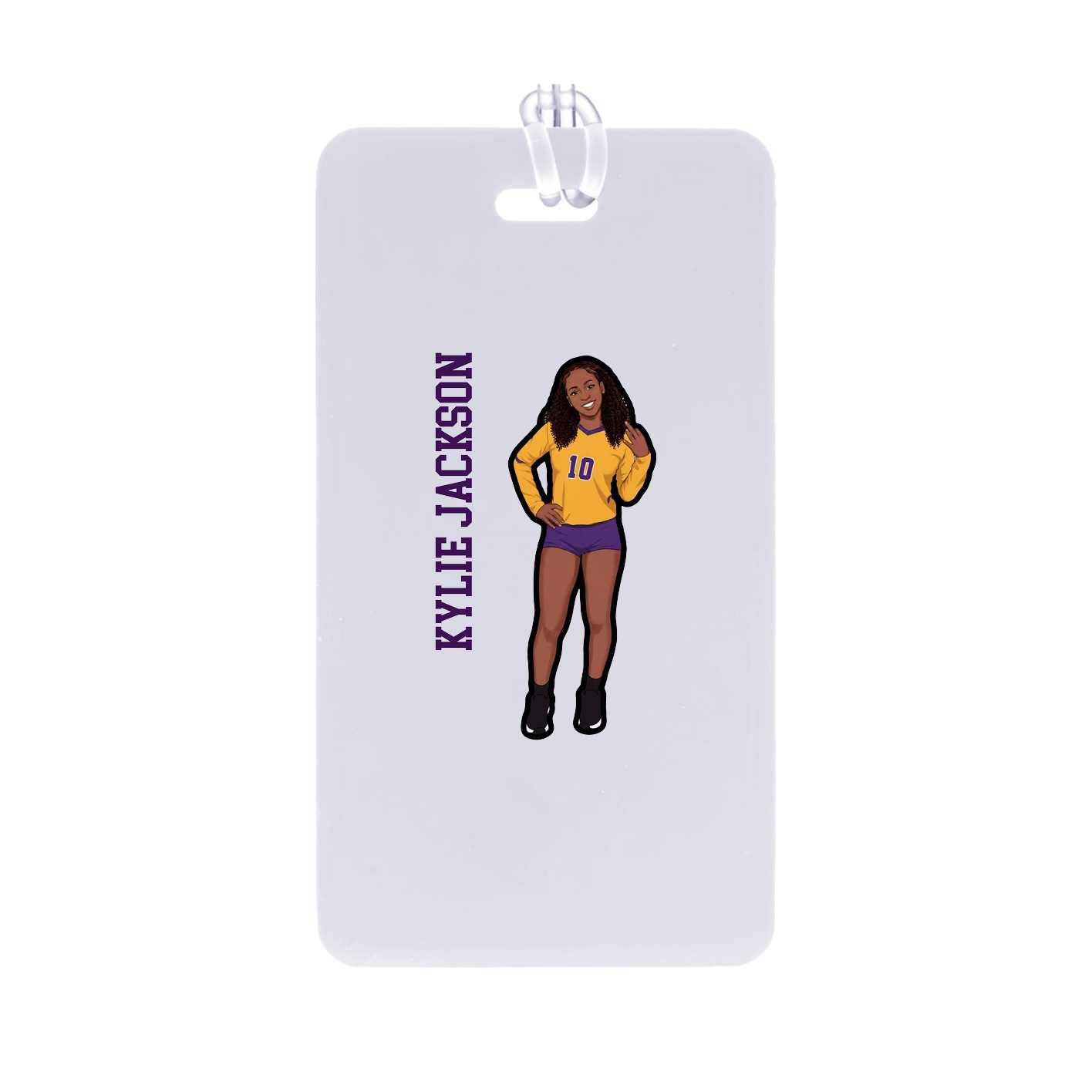 Bag Tag — Name Vertical in Classic