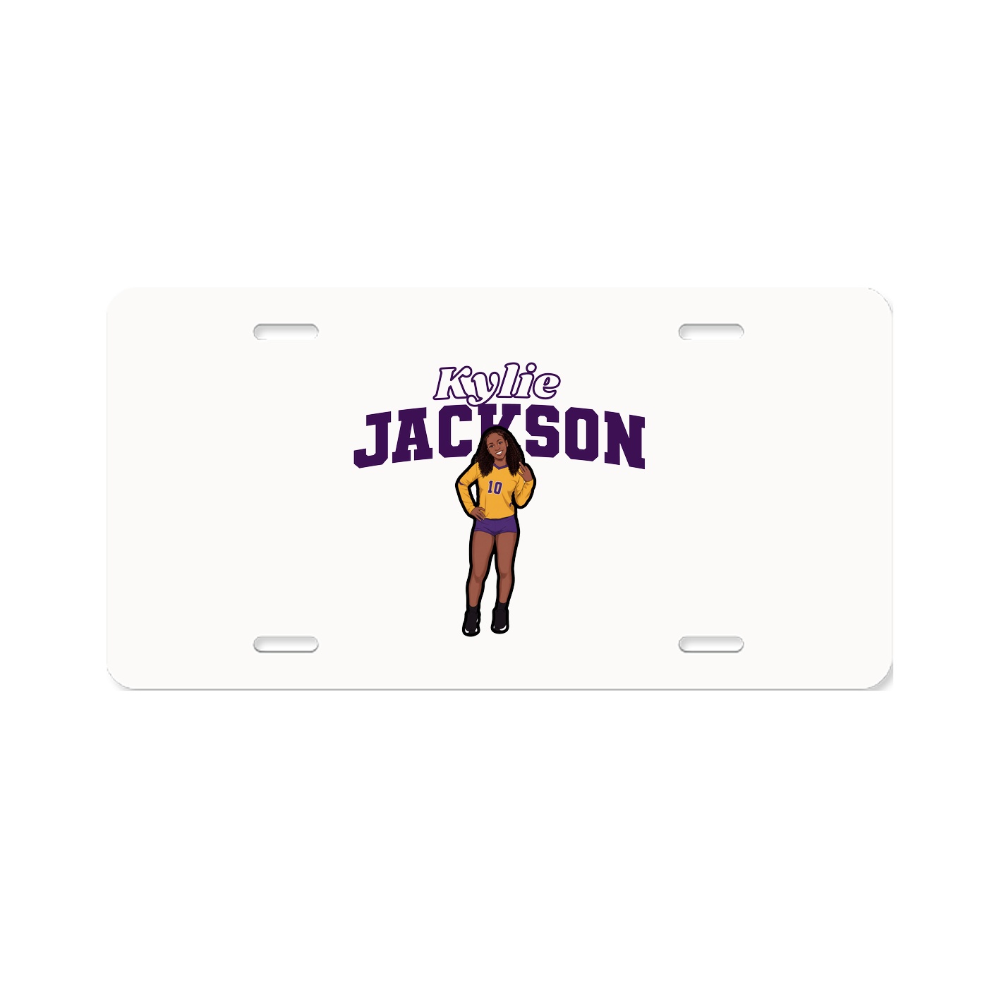License Plate — Name Arch in Classic