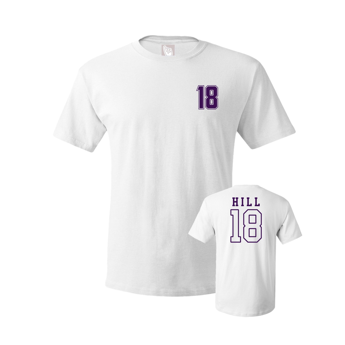 Youth Tee — Chest Back in White