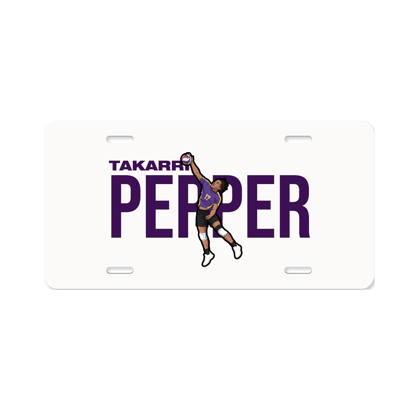 License Plate — Player Name in Classic