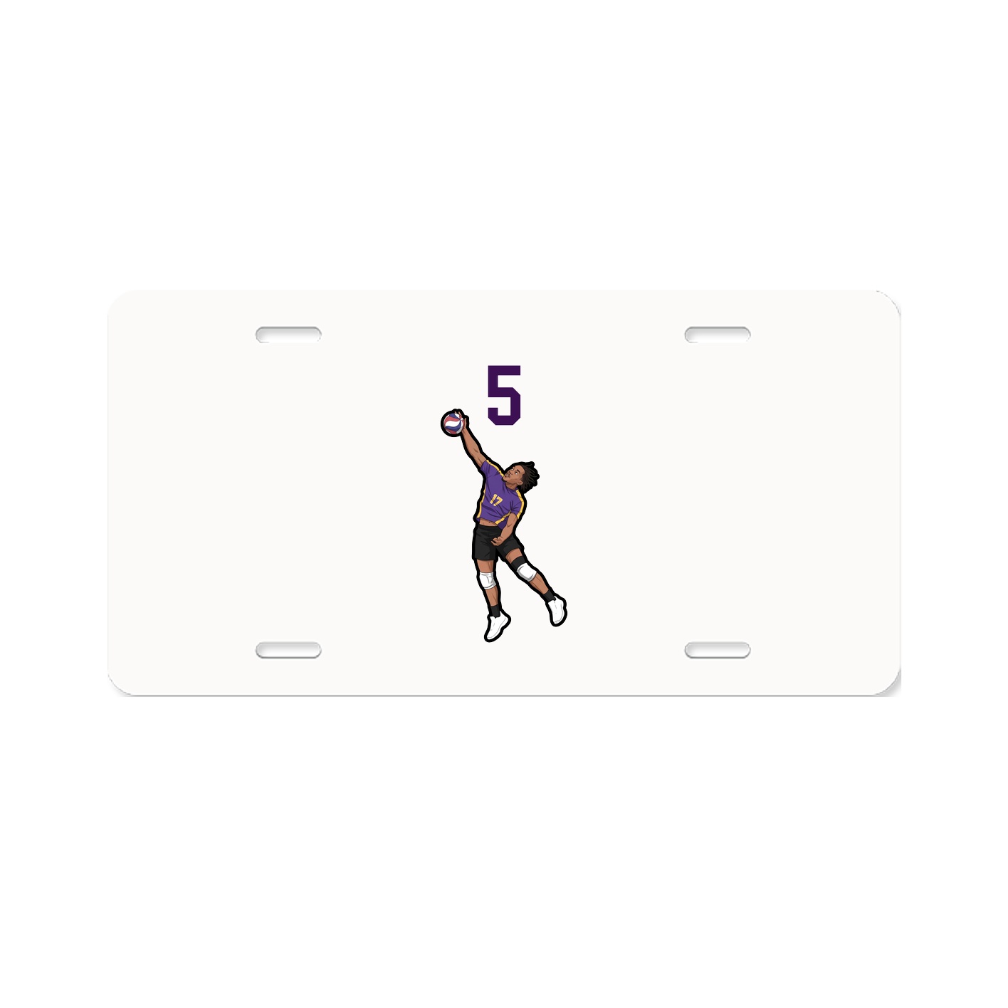 License Plate — Number Top in Classic