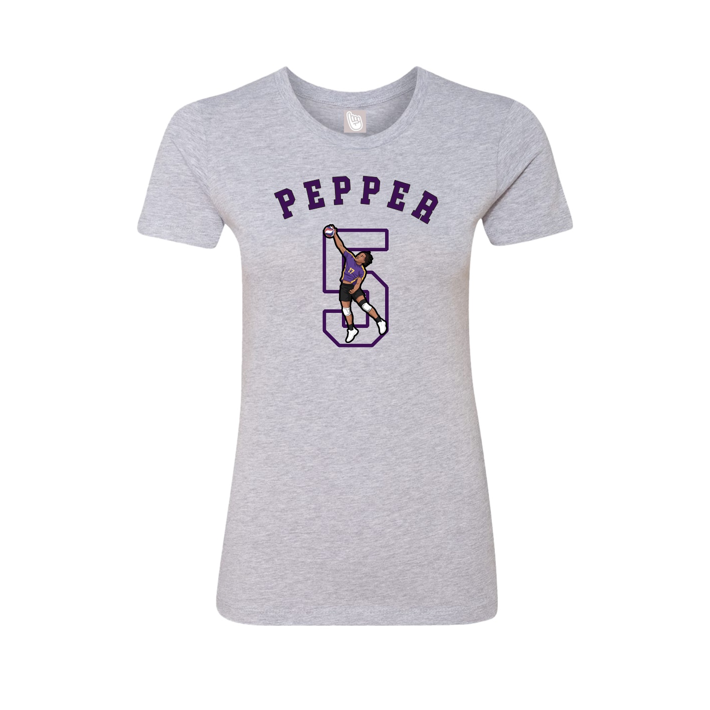 Fitted Women's Tee — Shirsey Arch in Grey