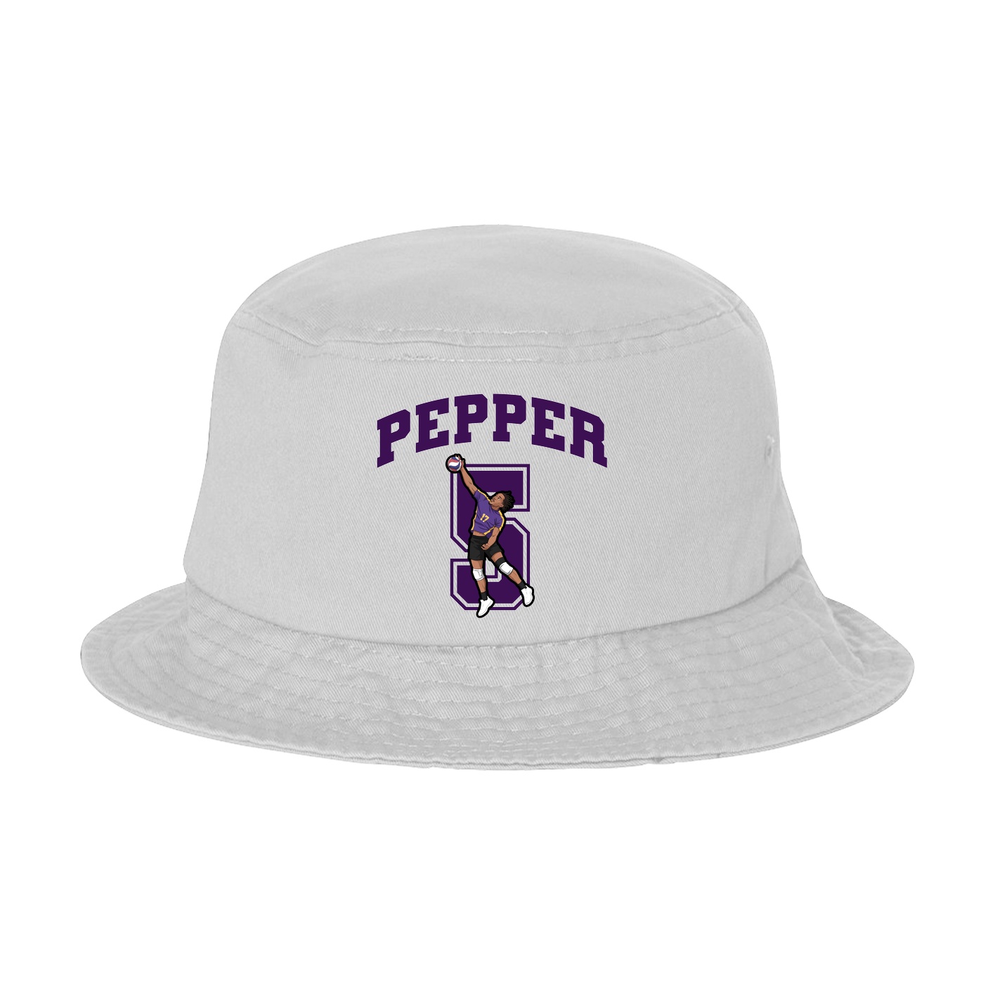 Bucket Cap — Number in White