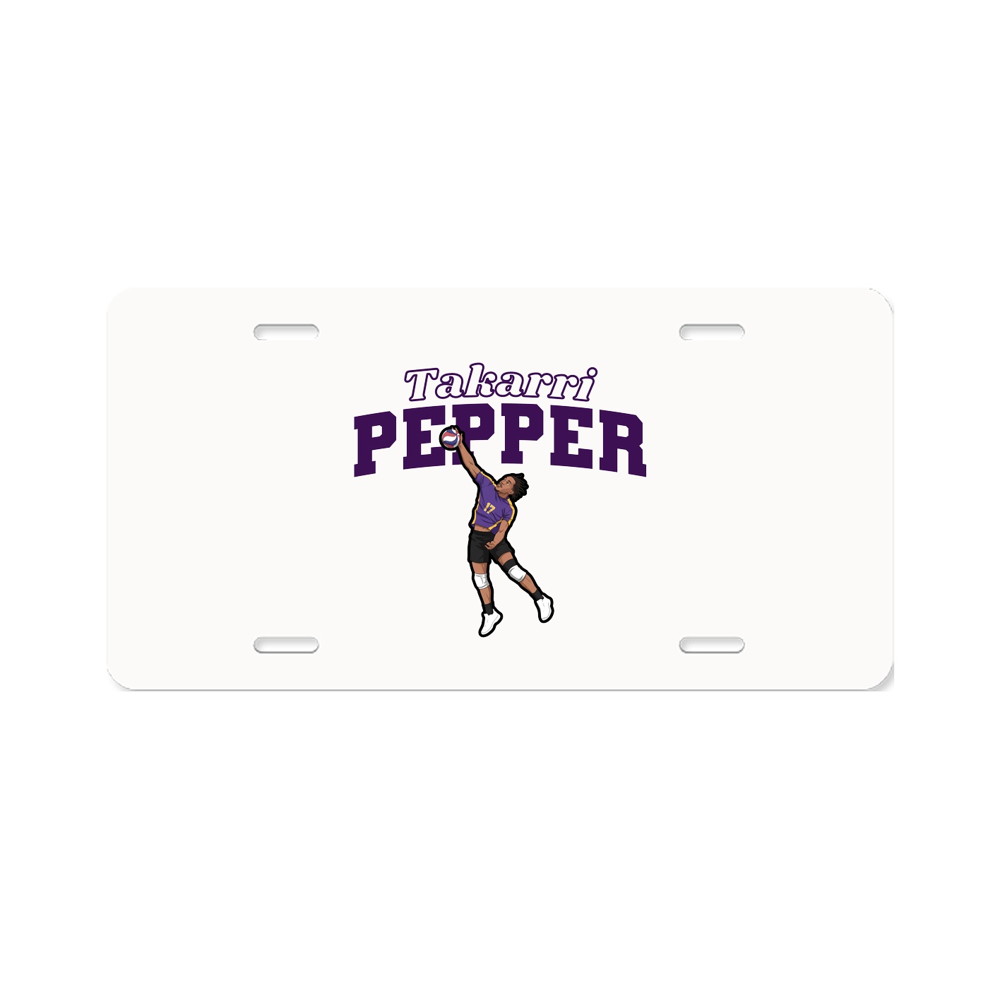 License Plate — Name Arch in Classic