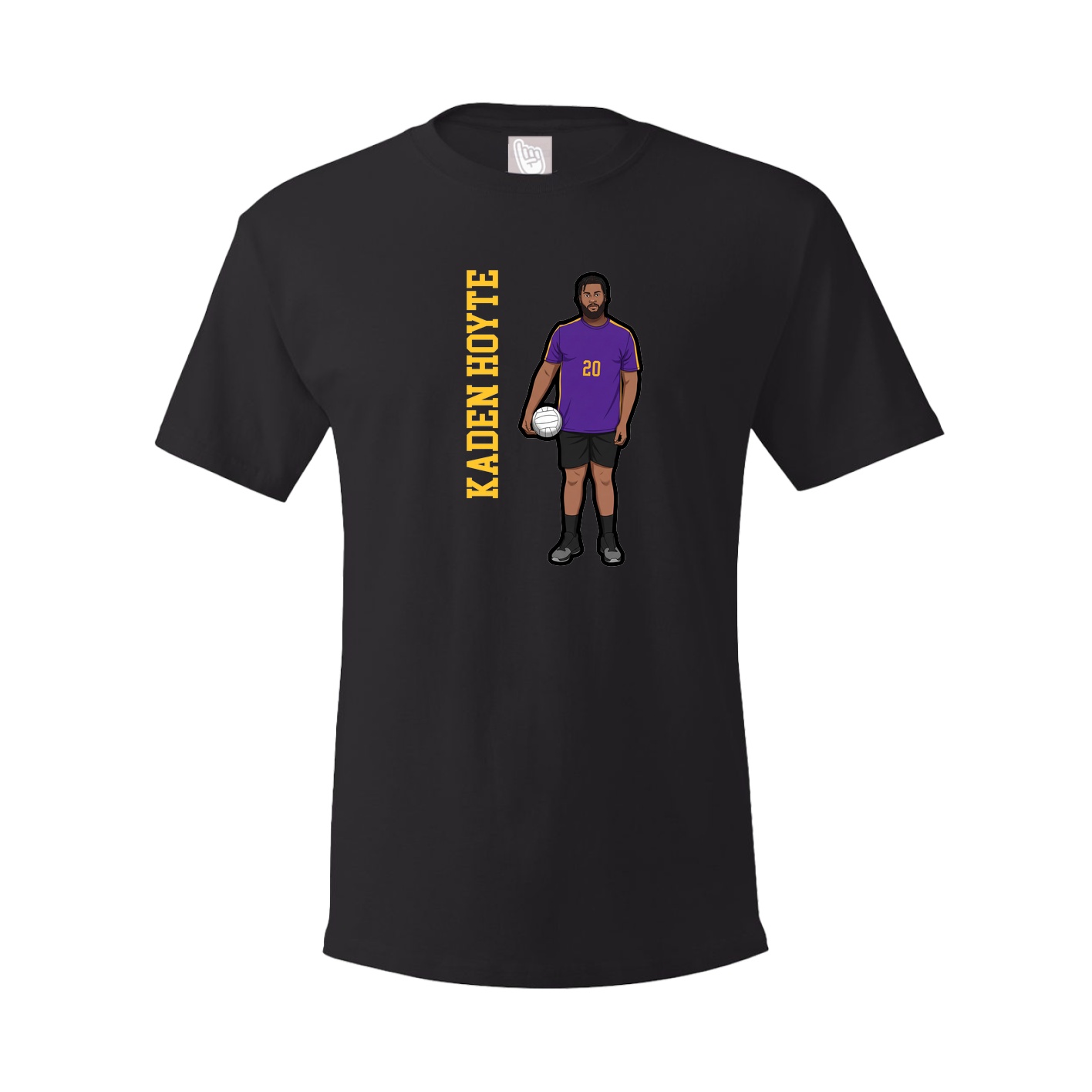 Tee — Name Vertical in Black
