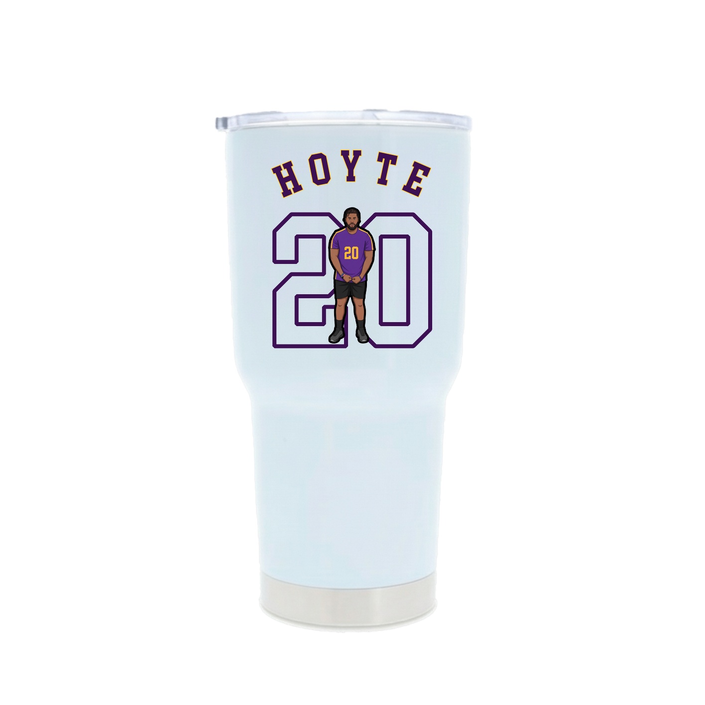 30oz Stainless Steel Tumbler — Shirsey Arch in White