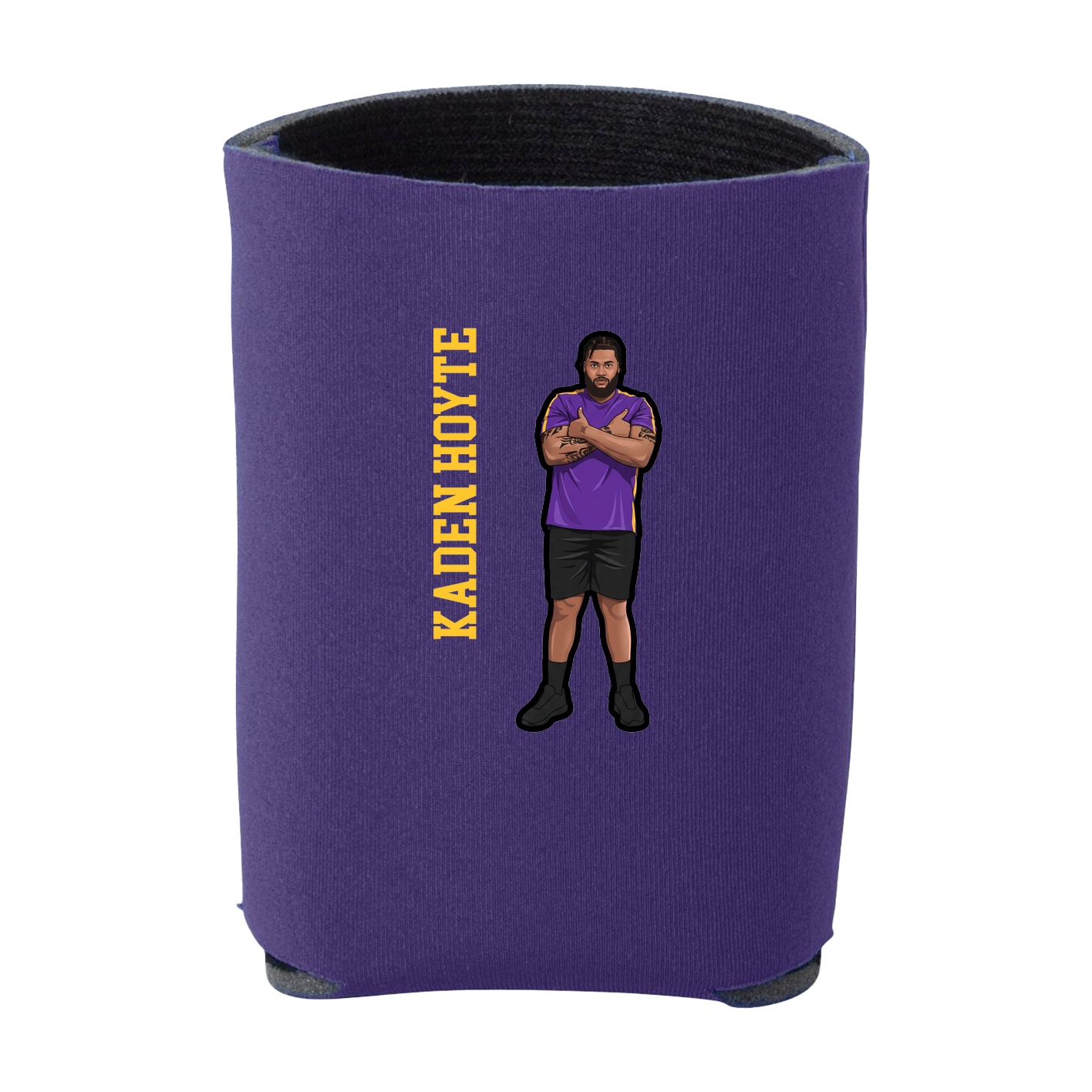 Can Holder — Name Vertical in Purple