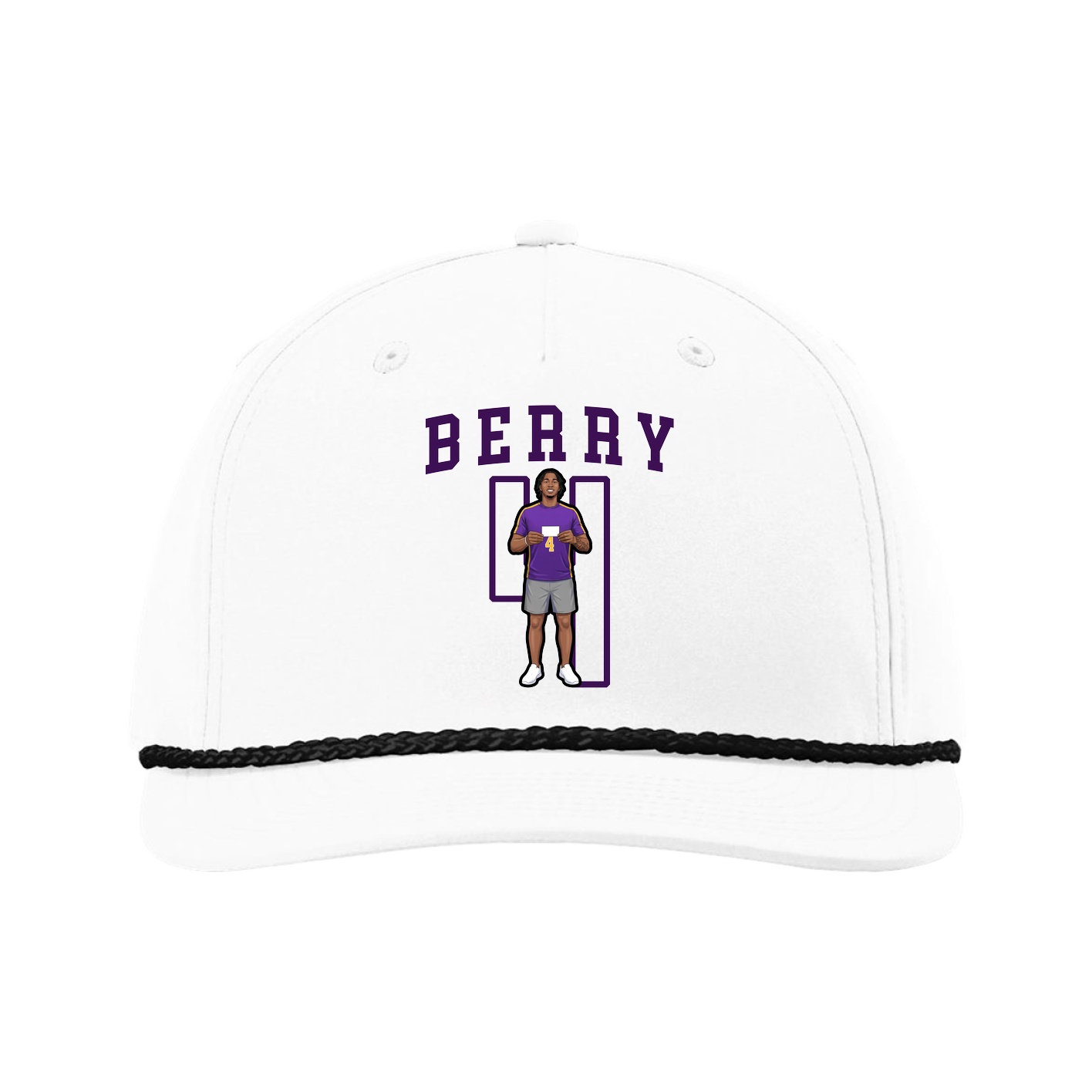 Five-Panel Classic Rope Cap — Shirsey in White