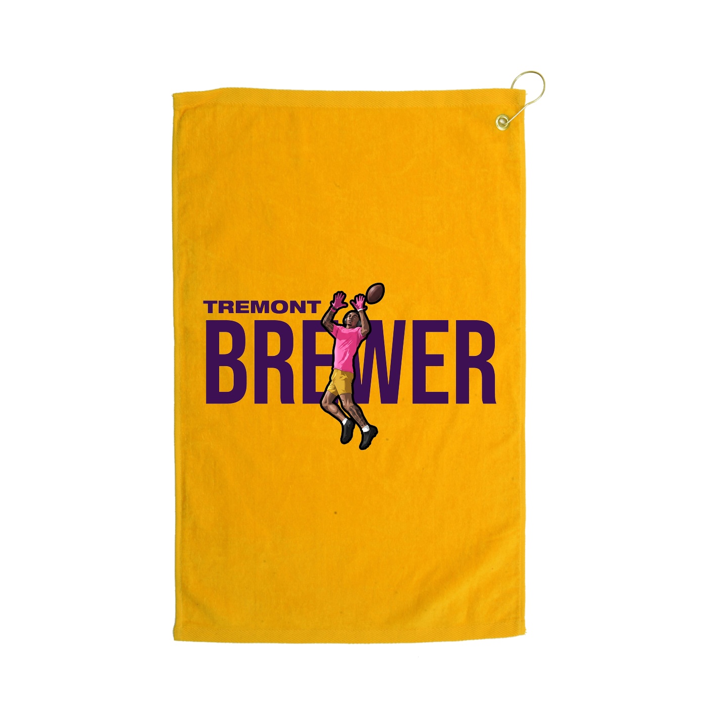 Golf Towel — Player Name in Gold