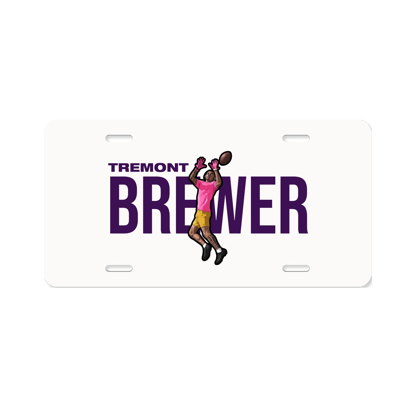 License Plate — Player Name in Classic