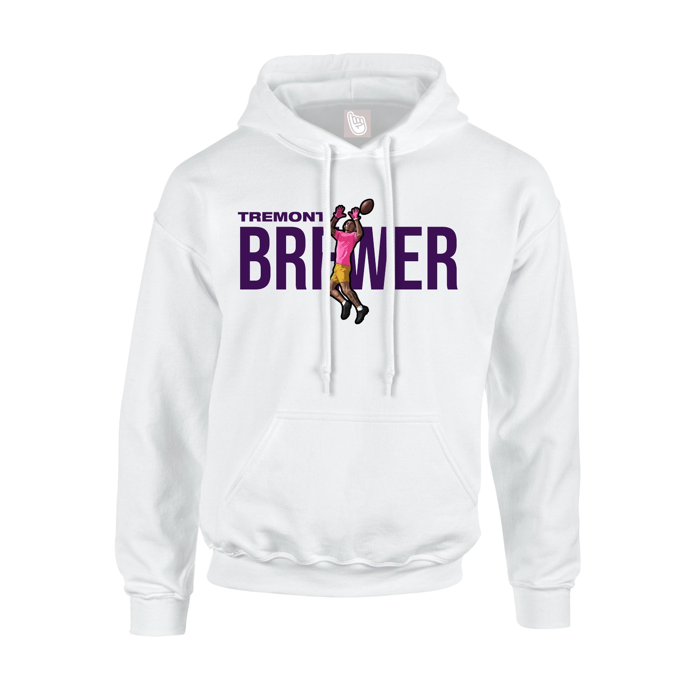 Youth Hoodie — Player Name in White
