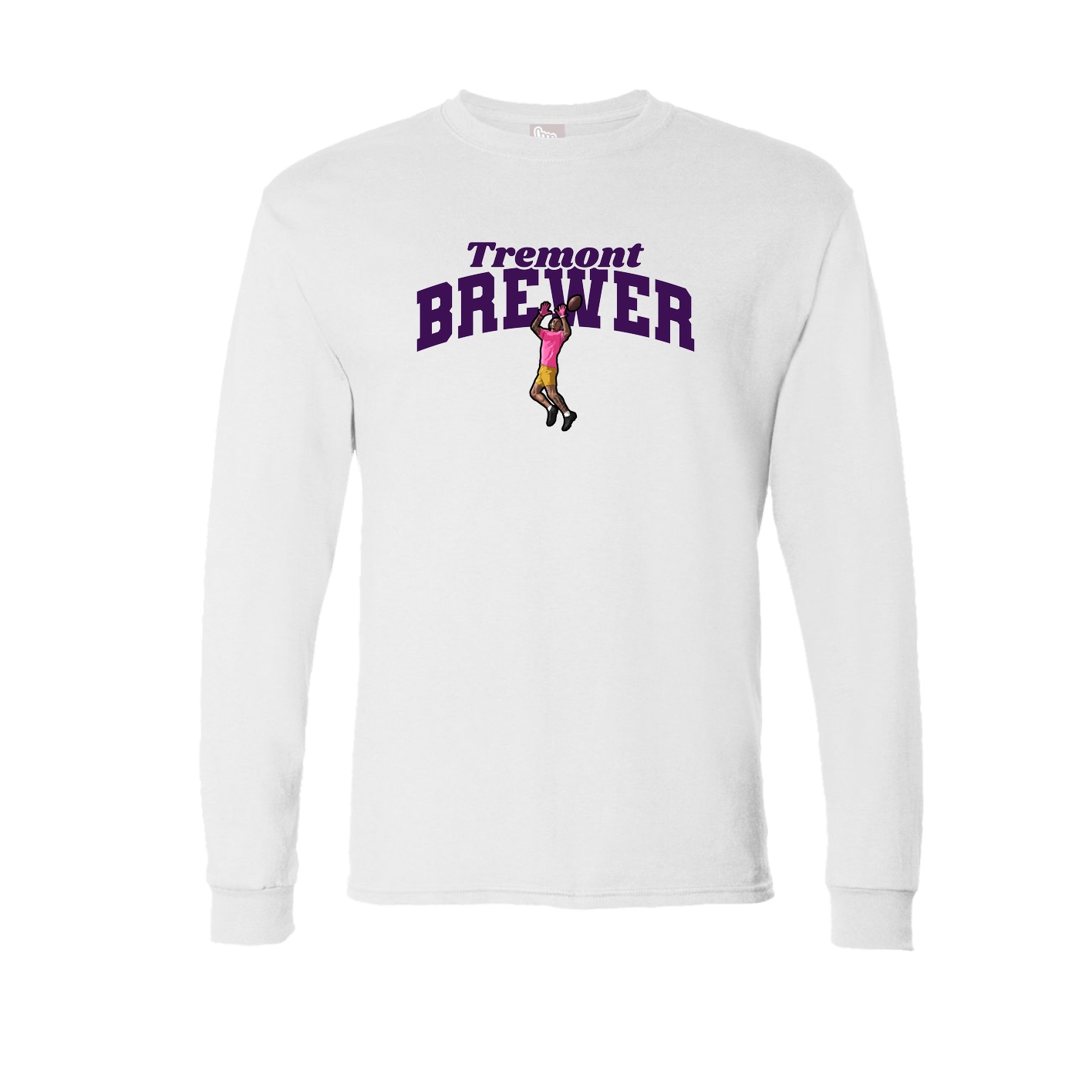Long Sleeve Tee — Signature Arch in White