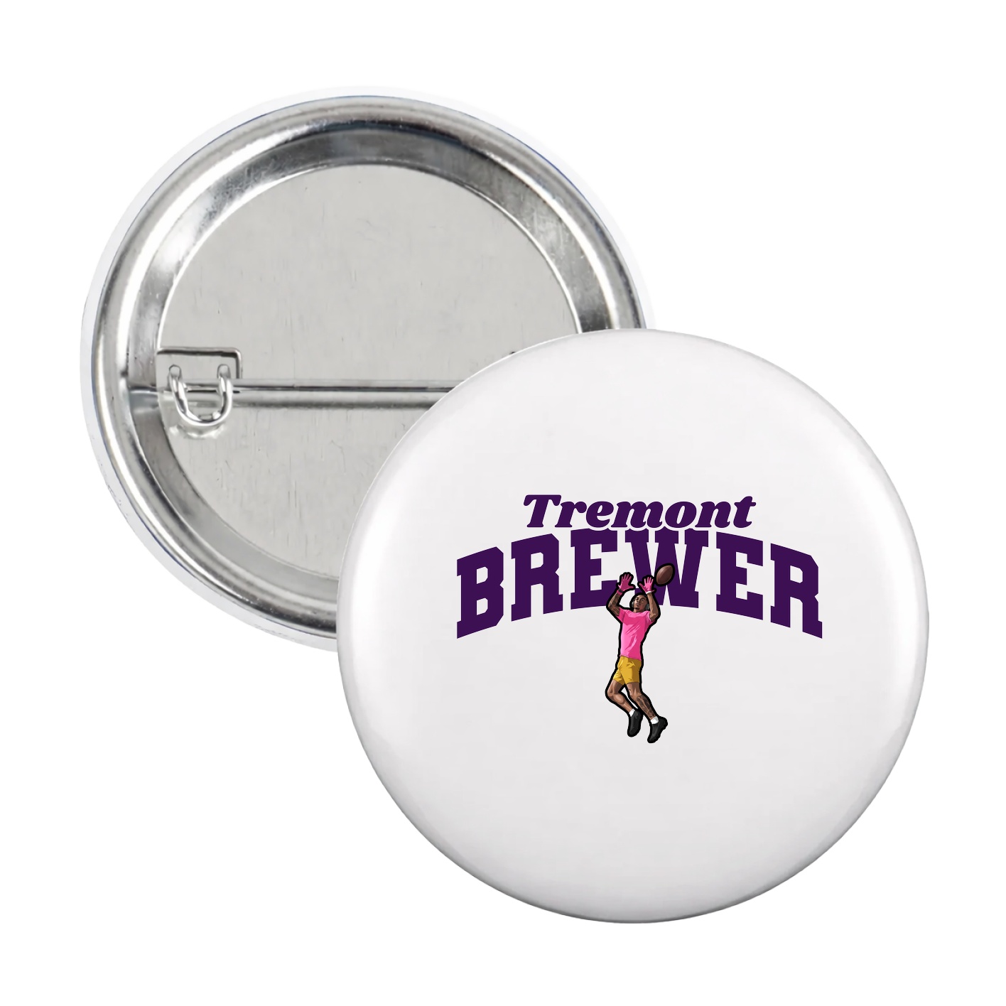 Game Day Button — Signature Arch in White