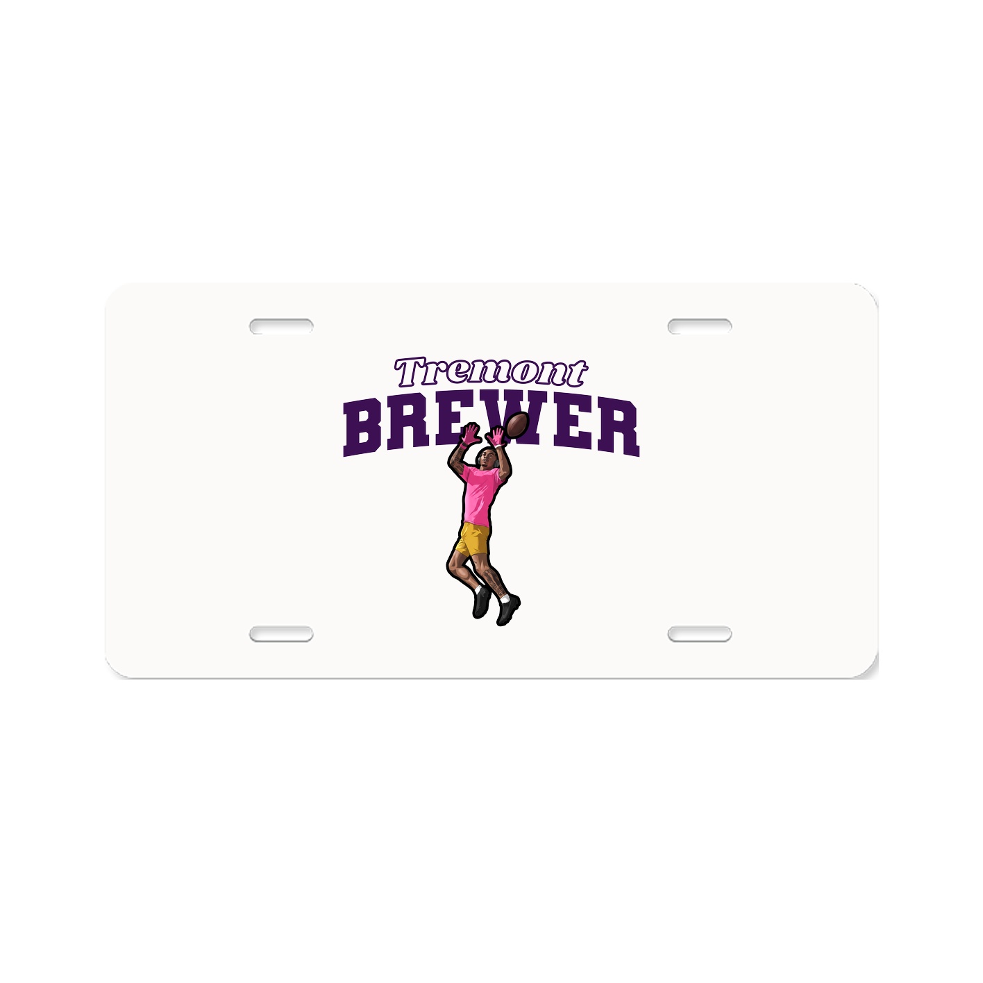 License Plate — Name Arch in Classic