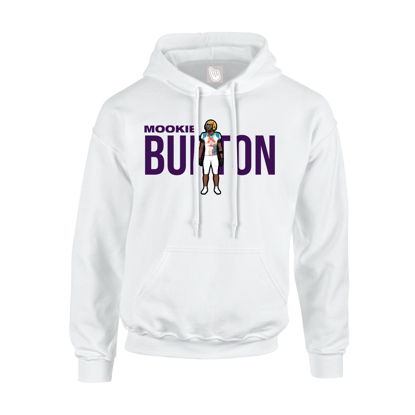 Hoodie — Player Name in White