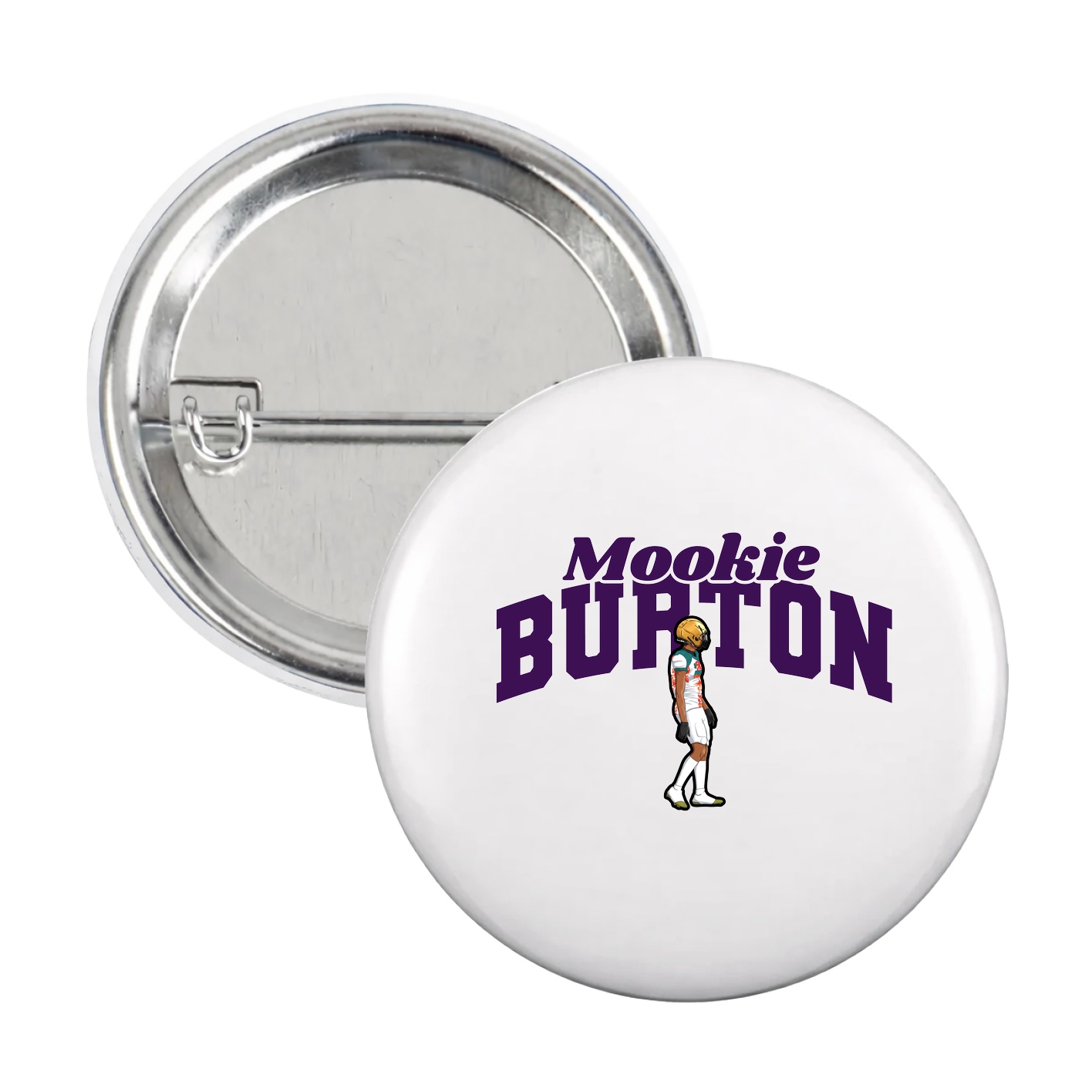 Game Day Button — Signature Arch in White