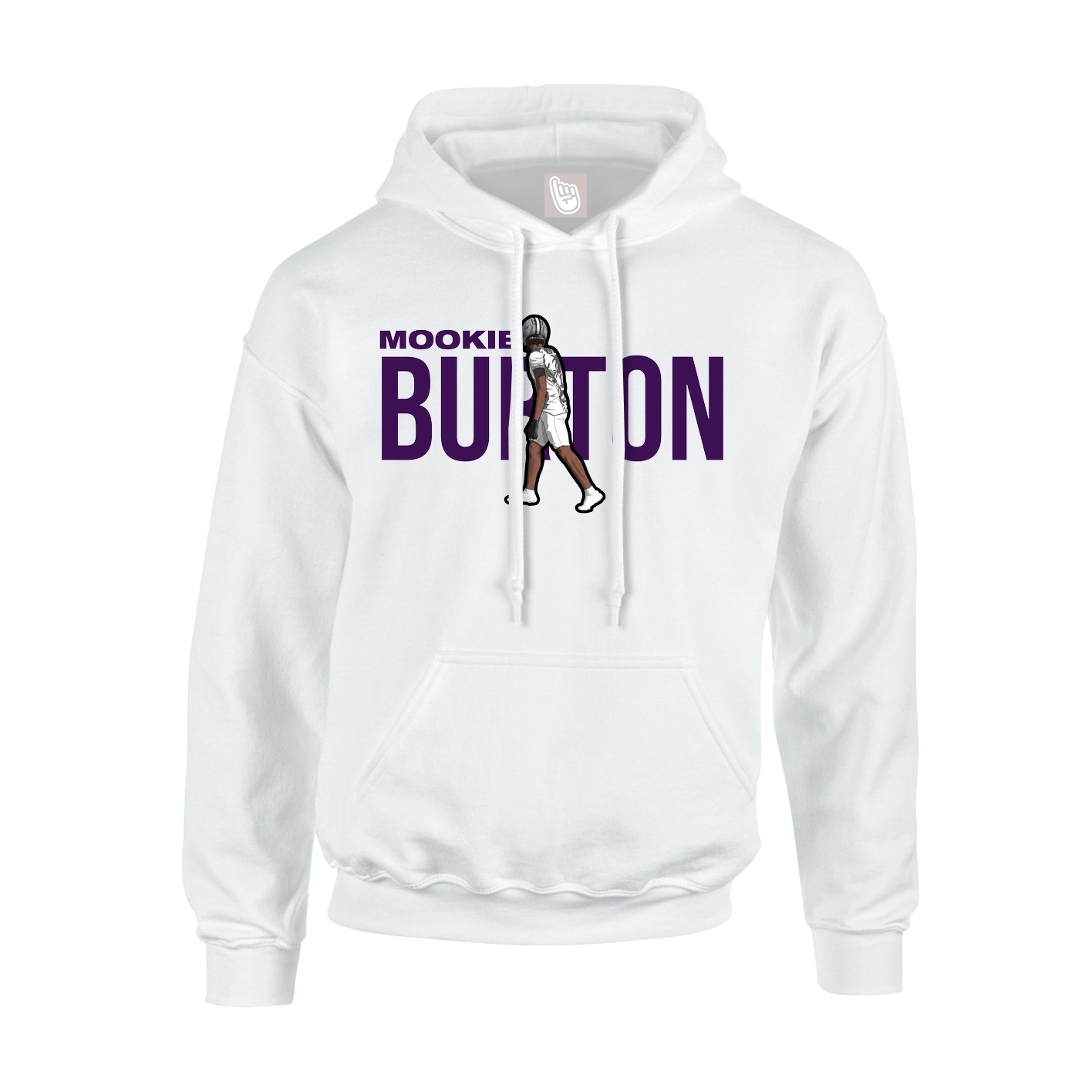 Youth Hoodie — Player Name in White