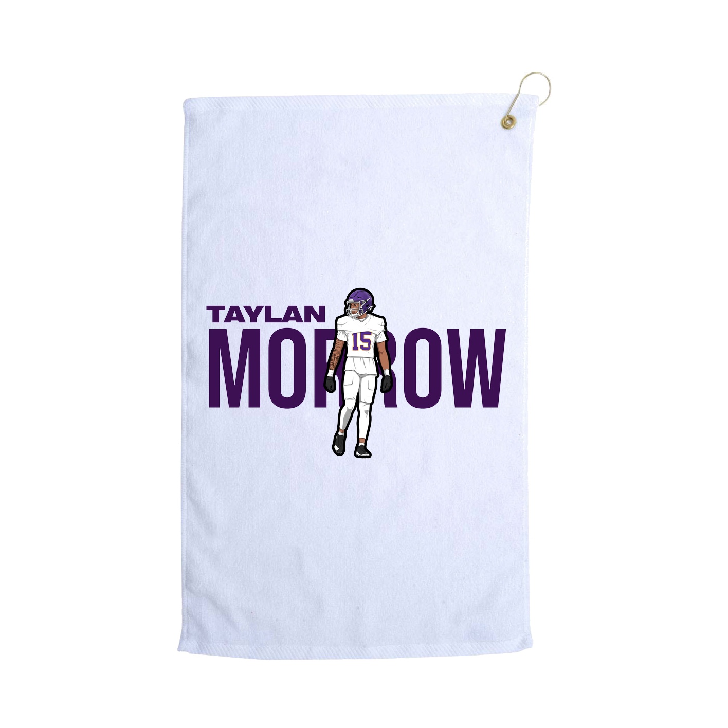 Golf Towel — Player Name in White
