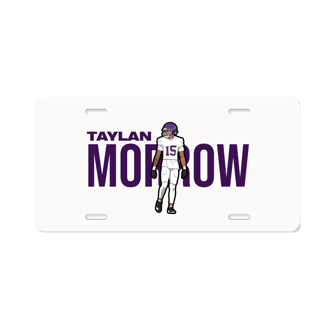 License Plate — Player Name in Classic
