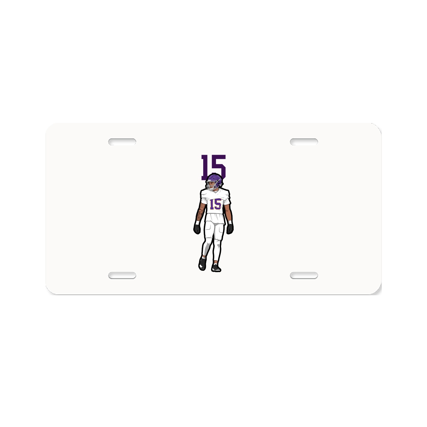 License Plate — Number Top in Classic